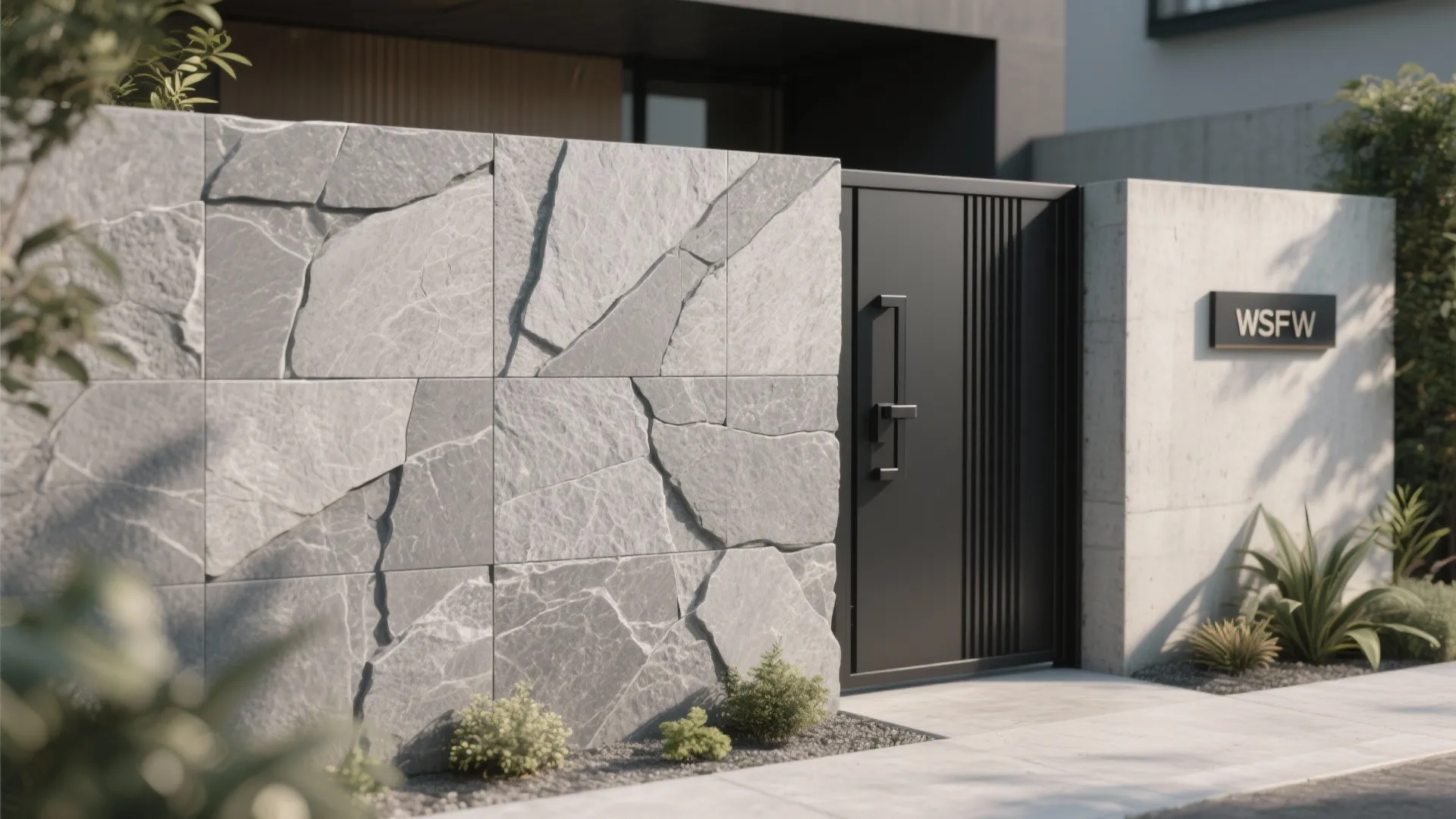 Textured Stone-Look Tiles to Add Depth