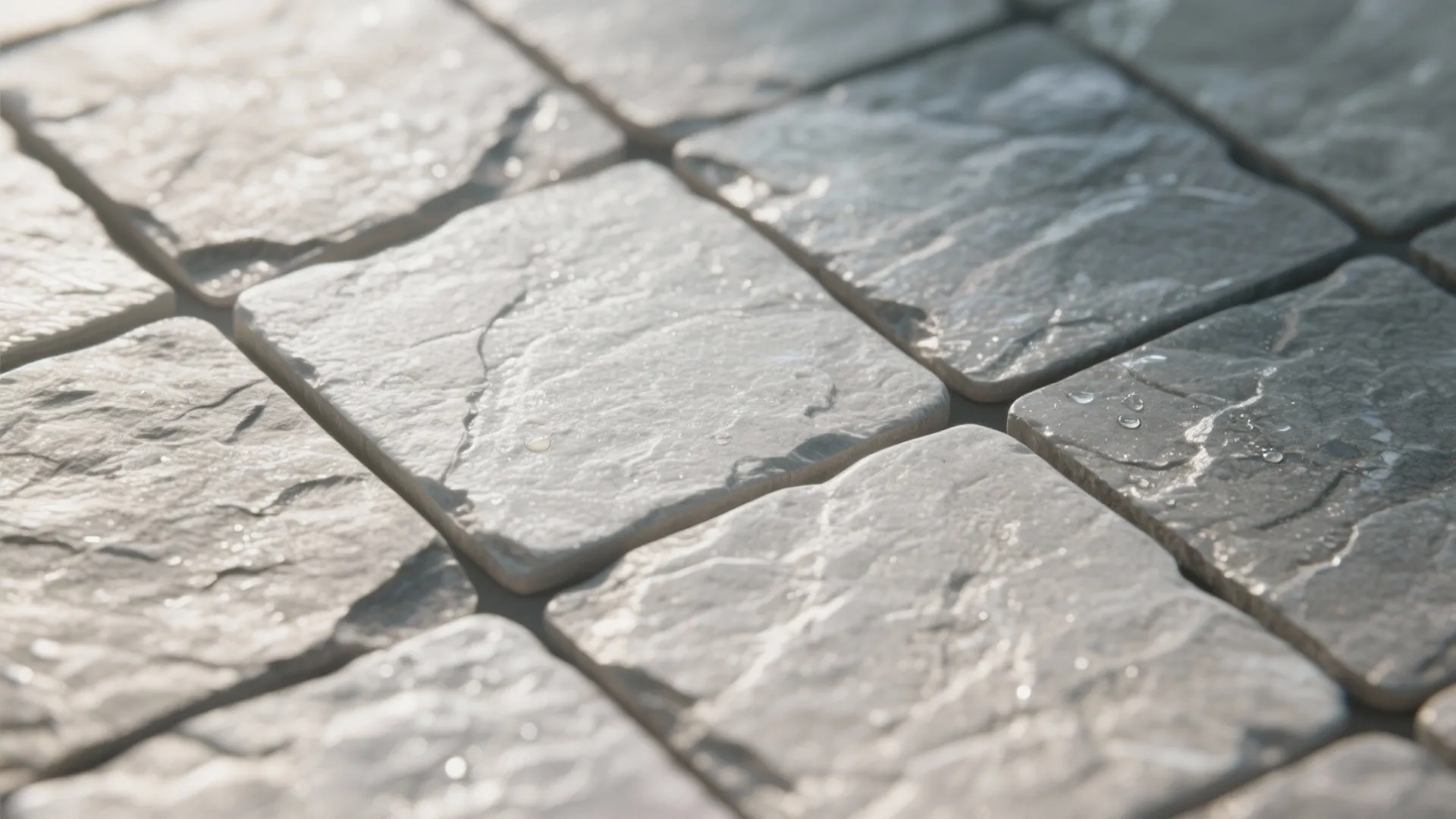 3. Textured stone-look tiles