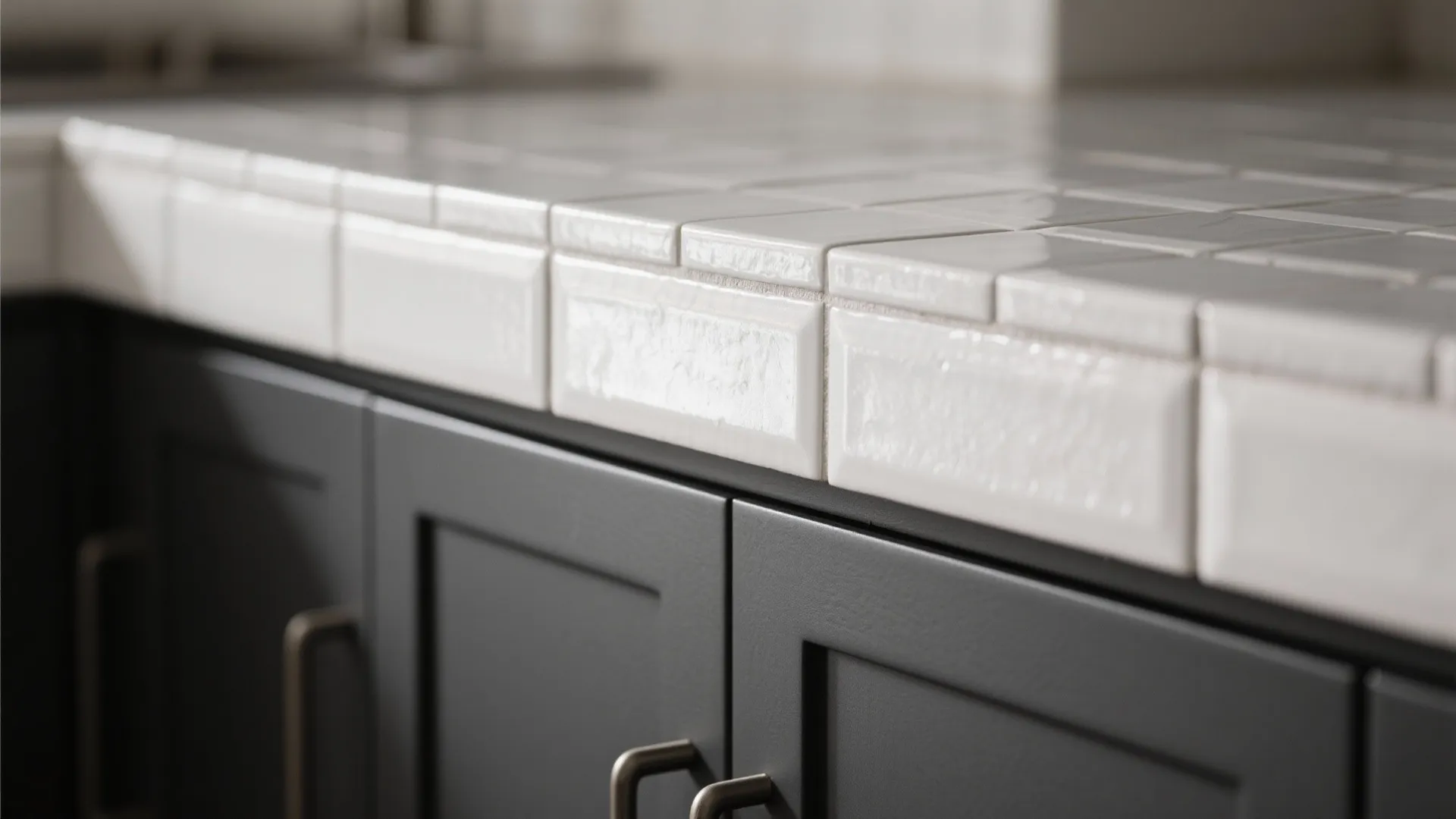 5. Textured Subway Tile with Contrasting Grout