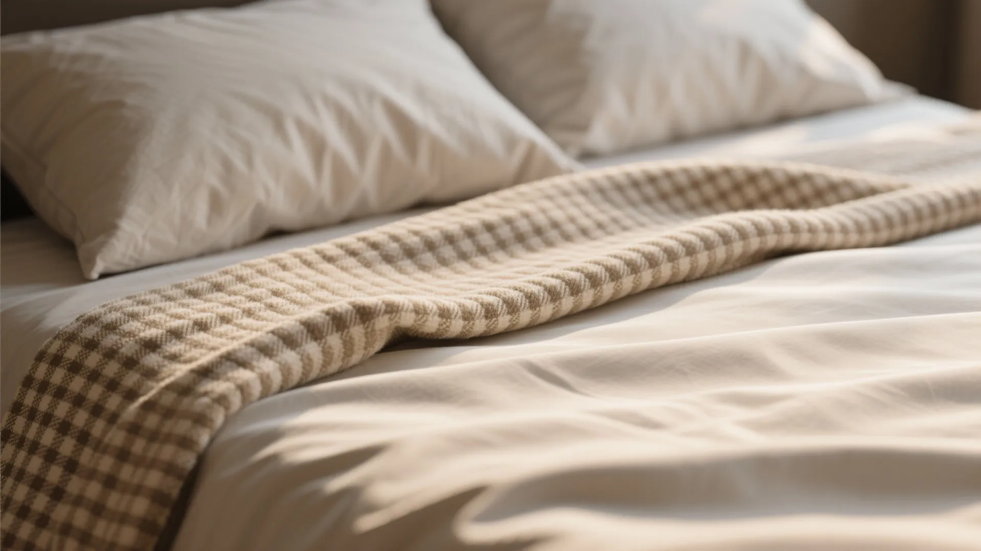 Textured throws and small-scale patterns