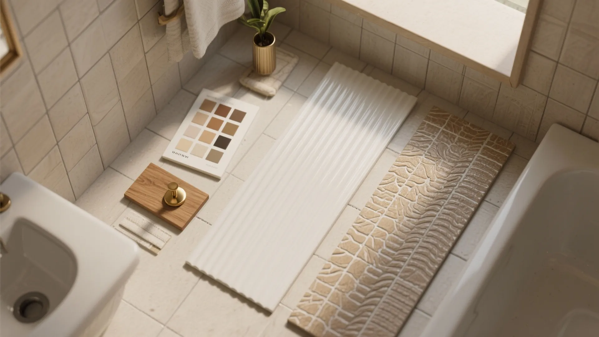 3. Textured tile for depth