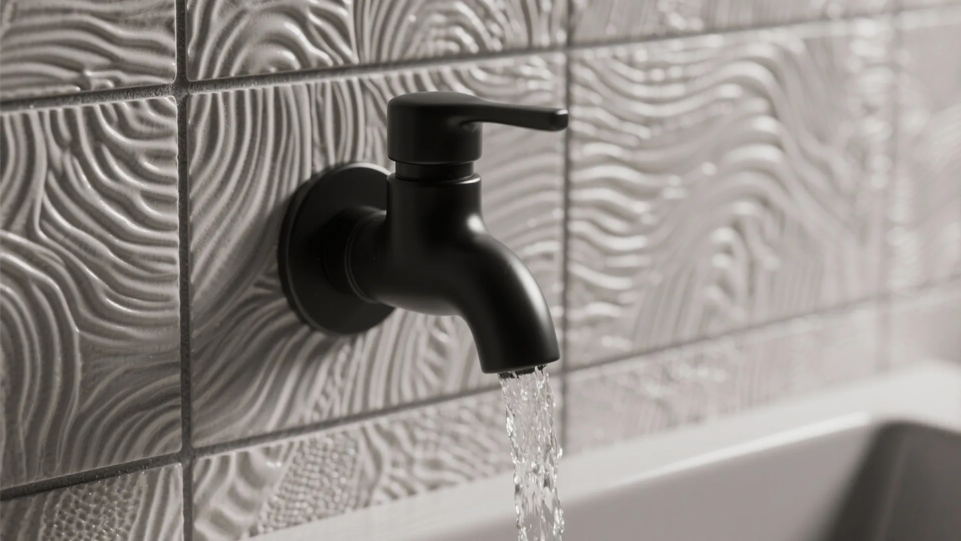 4. Textured Tile Backdrop