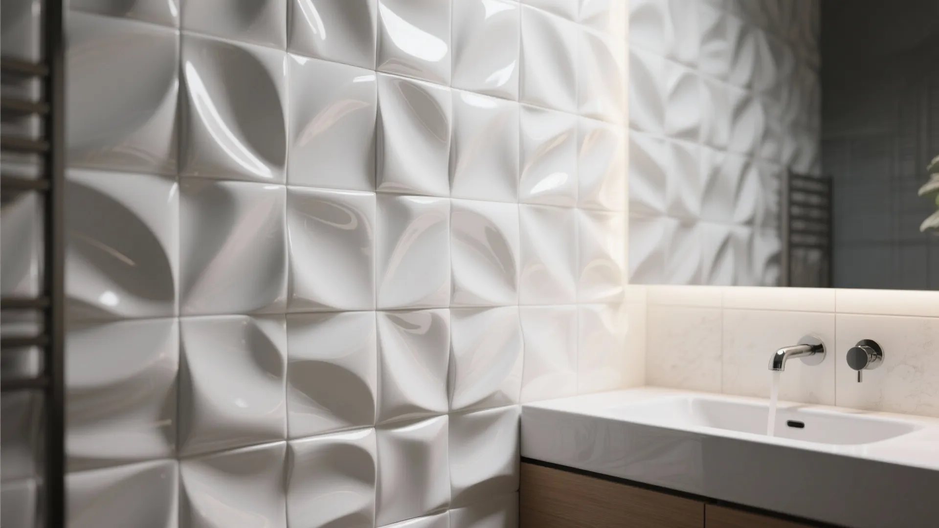 8. Textured Tiles for Depth