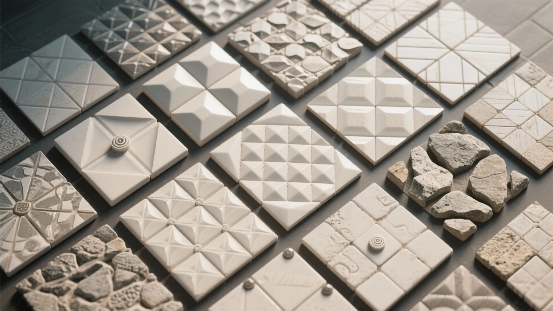 4. Textured Tile Walls