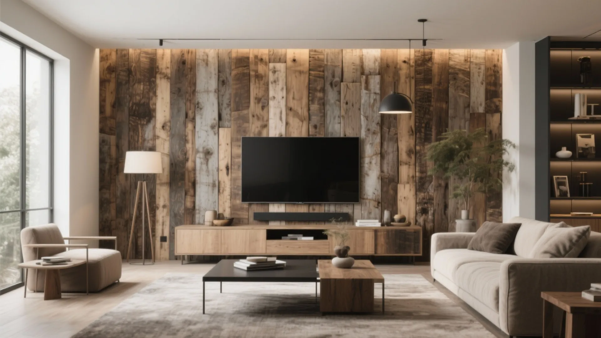 6. Statement Wall With Textured Panels