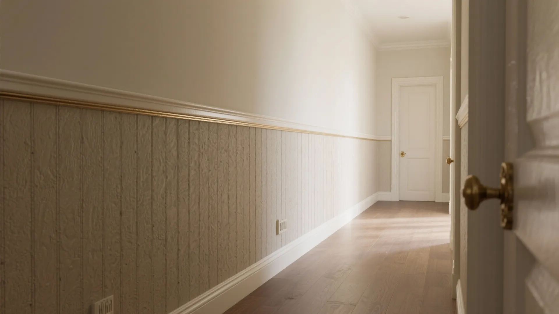 Textured Wainscot with Smooth Upper Wall