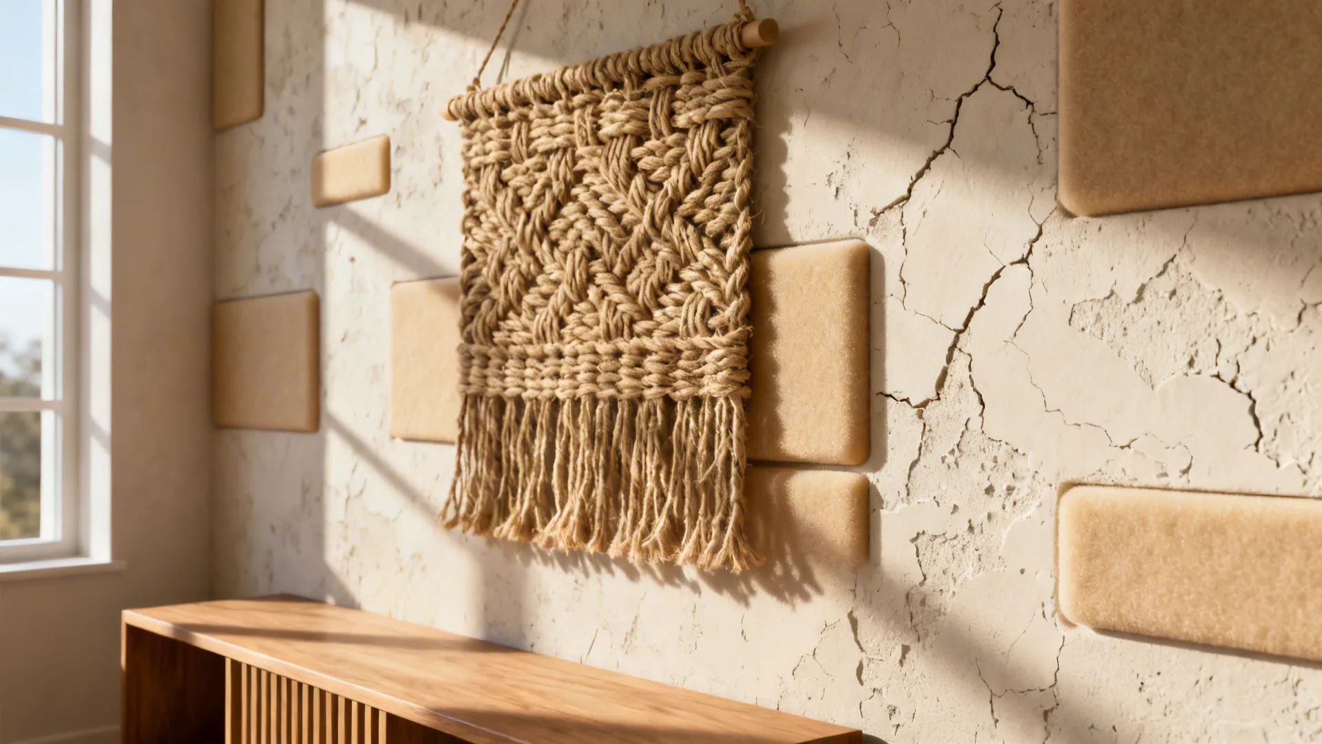 4. Textured wall treatments as art