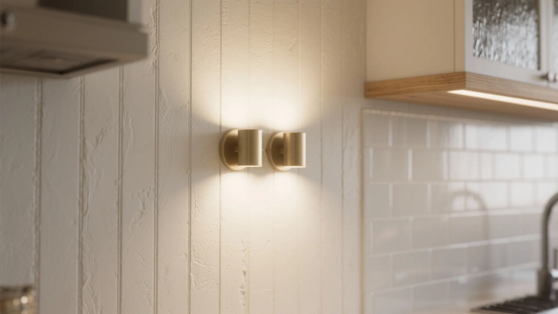 Make vertical lines your feature with textured walls