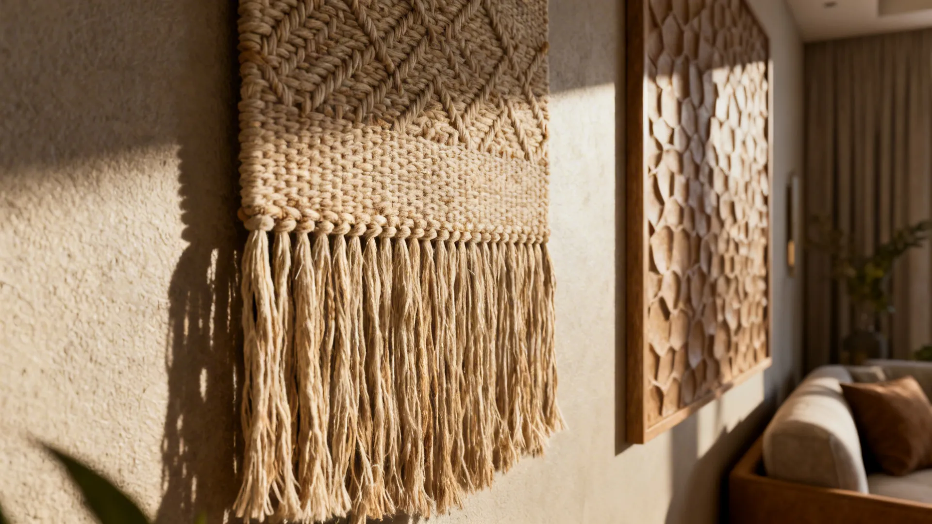3. Textured Wall Panels or Fabric Hangings