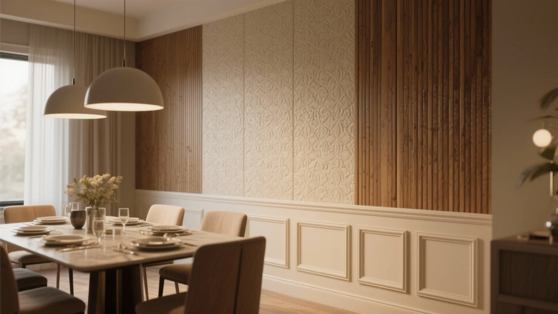3. Textured Wall Panels