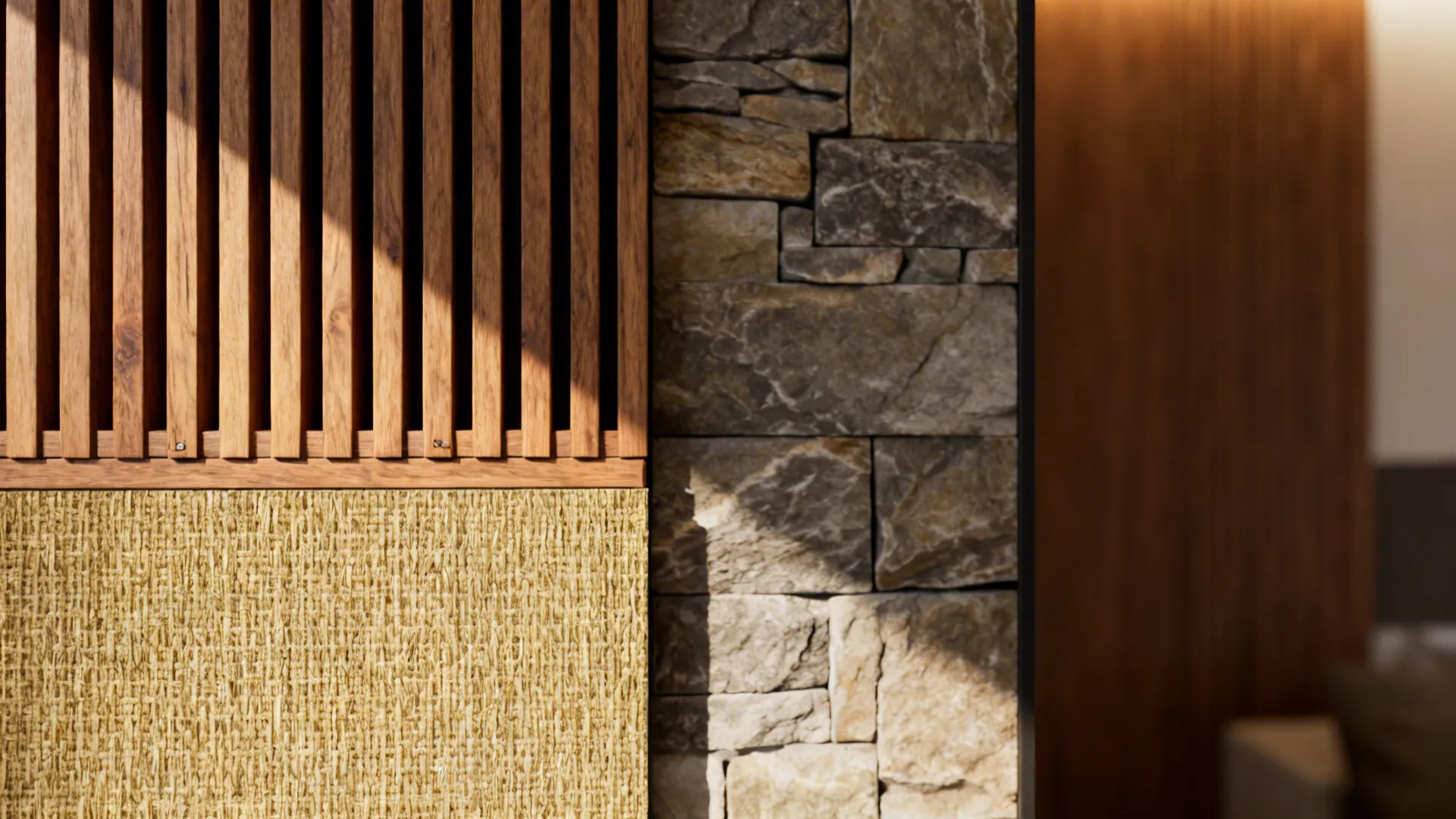 4. Textured Treatments: Wood, Stone, or Wallpaper