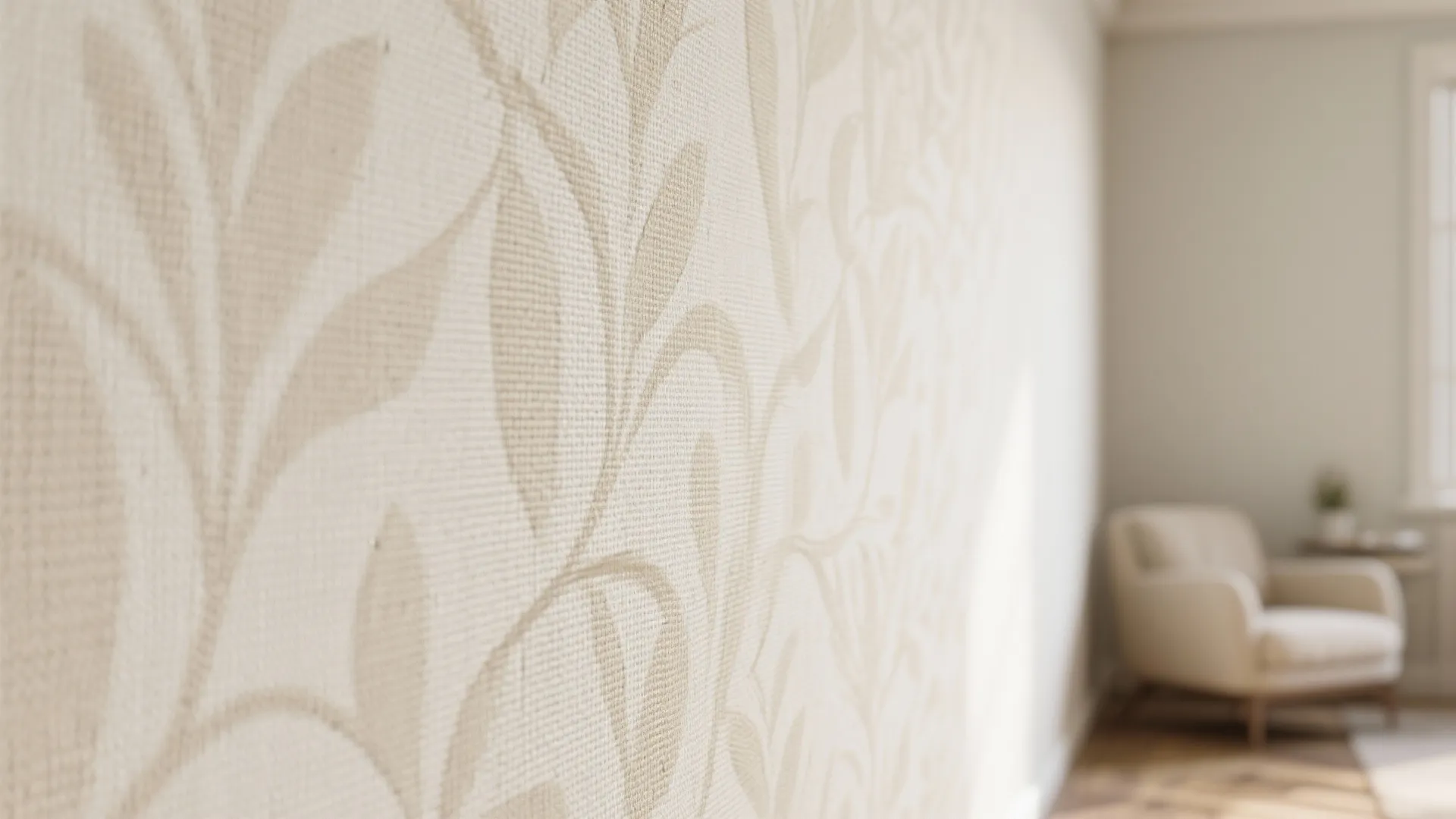 3. Textured Wallpaper with Subtle Patterns