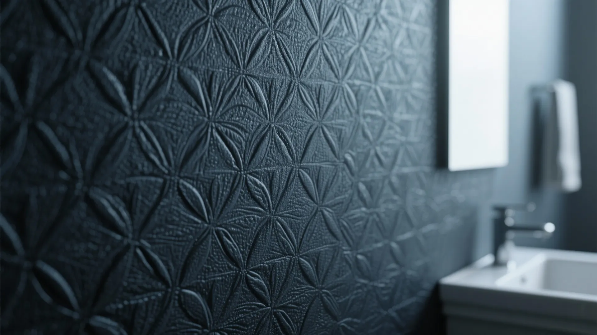 Textured Wallpaper in Dark Tones