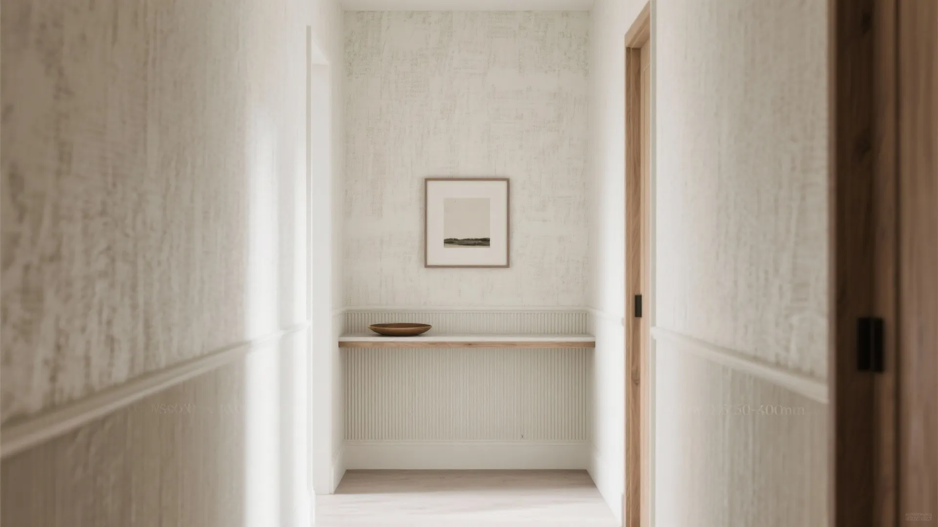 Textured Walls and Slim Consoles