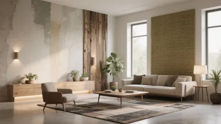5 Textured Wall Ideas for Living Rooms