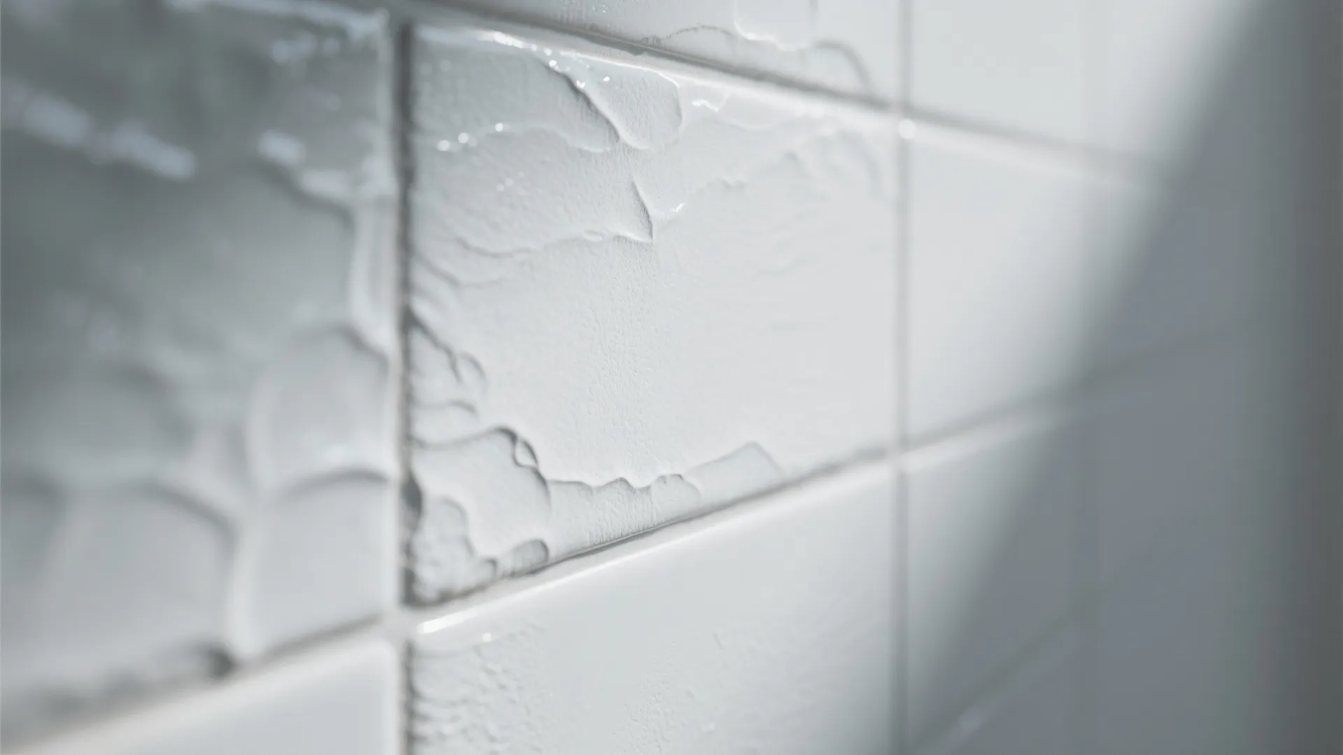 5. Textured White Tile with Gray Shadowing