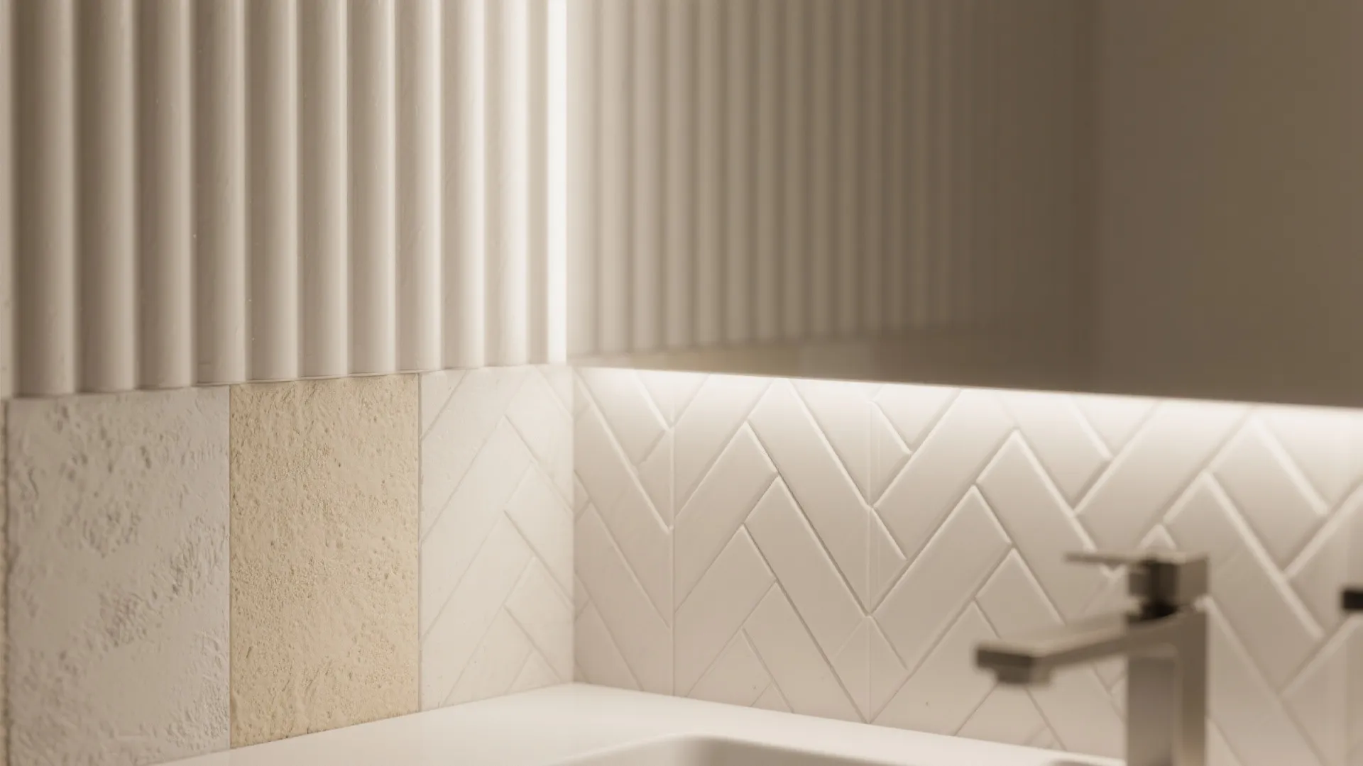 4. Textured White Surfaces for Depth