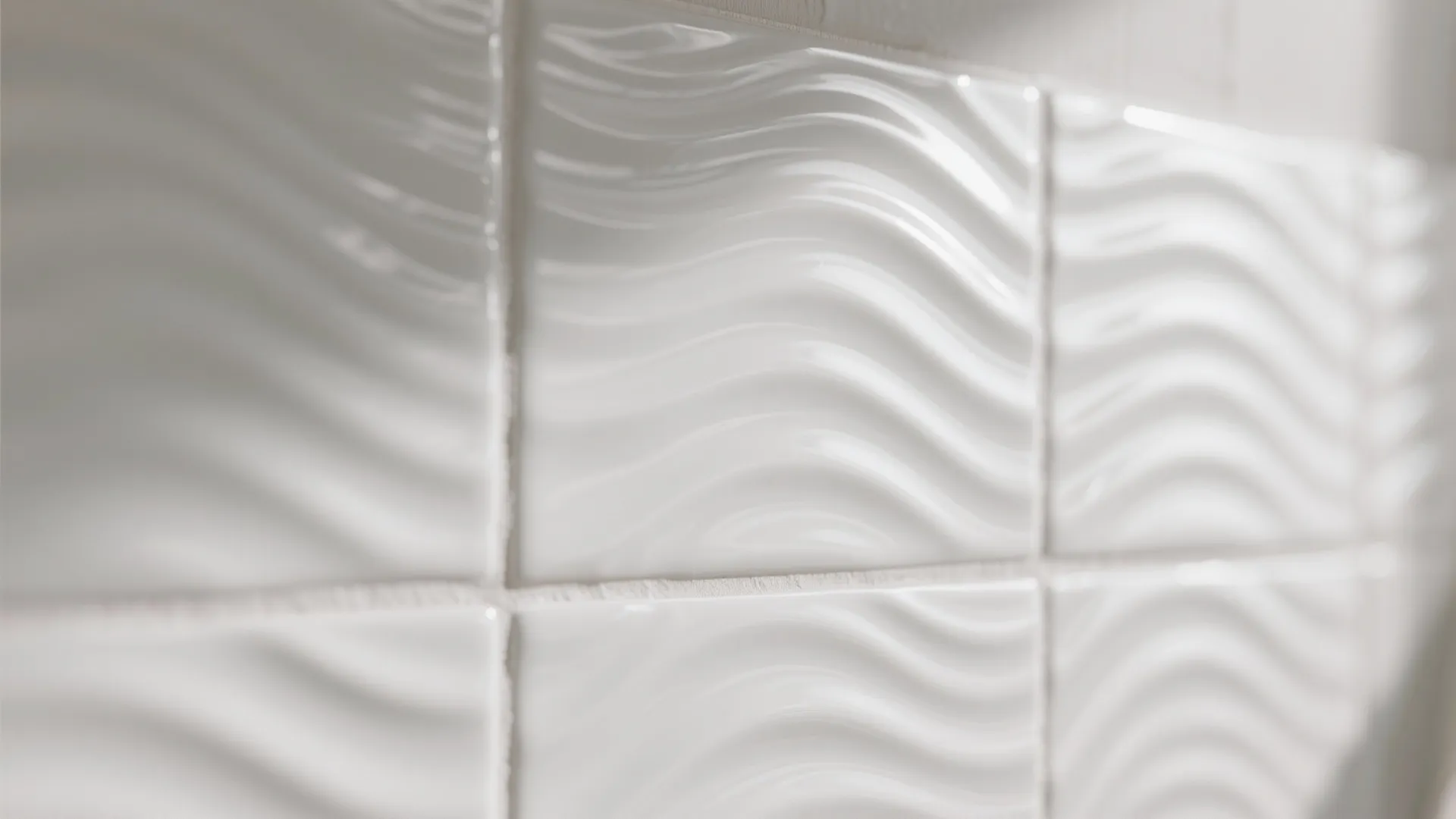 3. Textured White Tiles