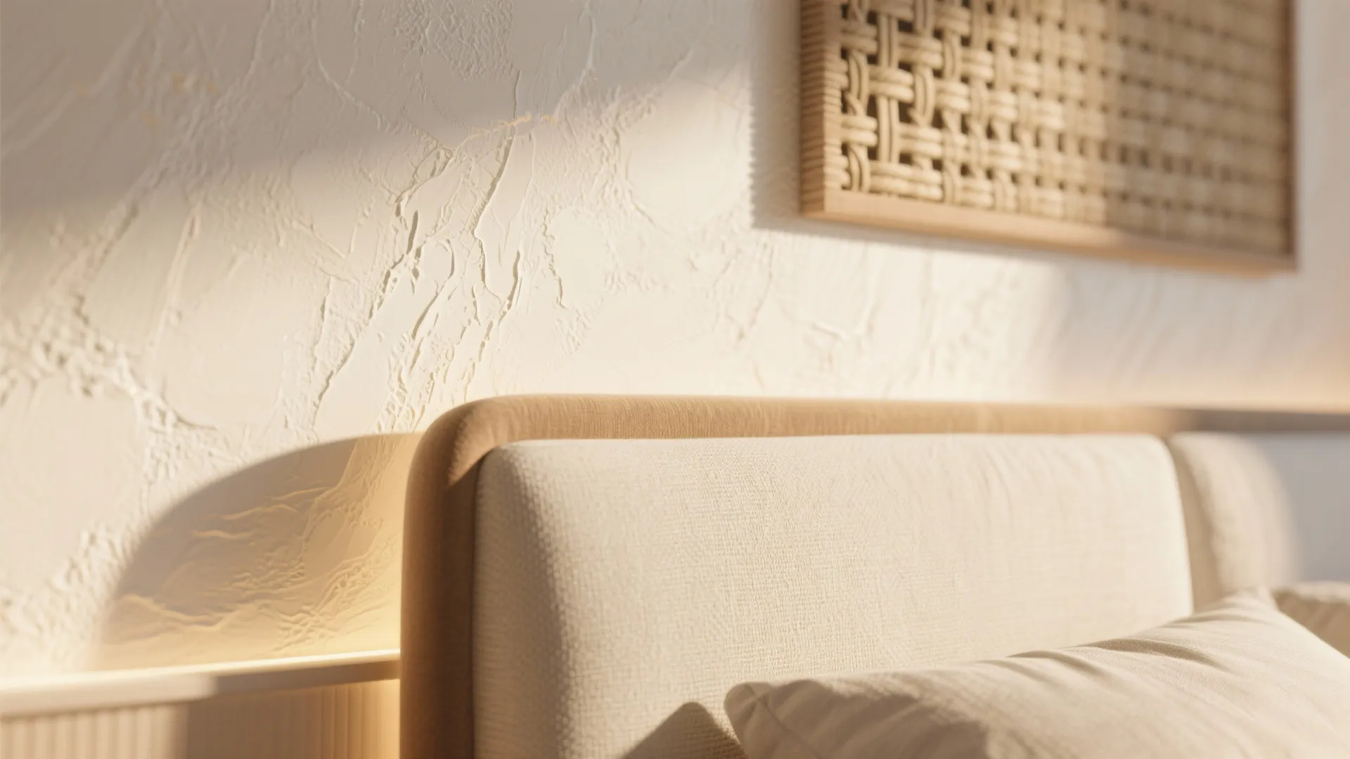 5. Textured Whites and Warm Accents