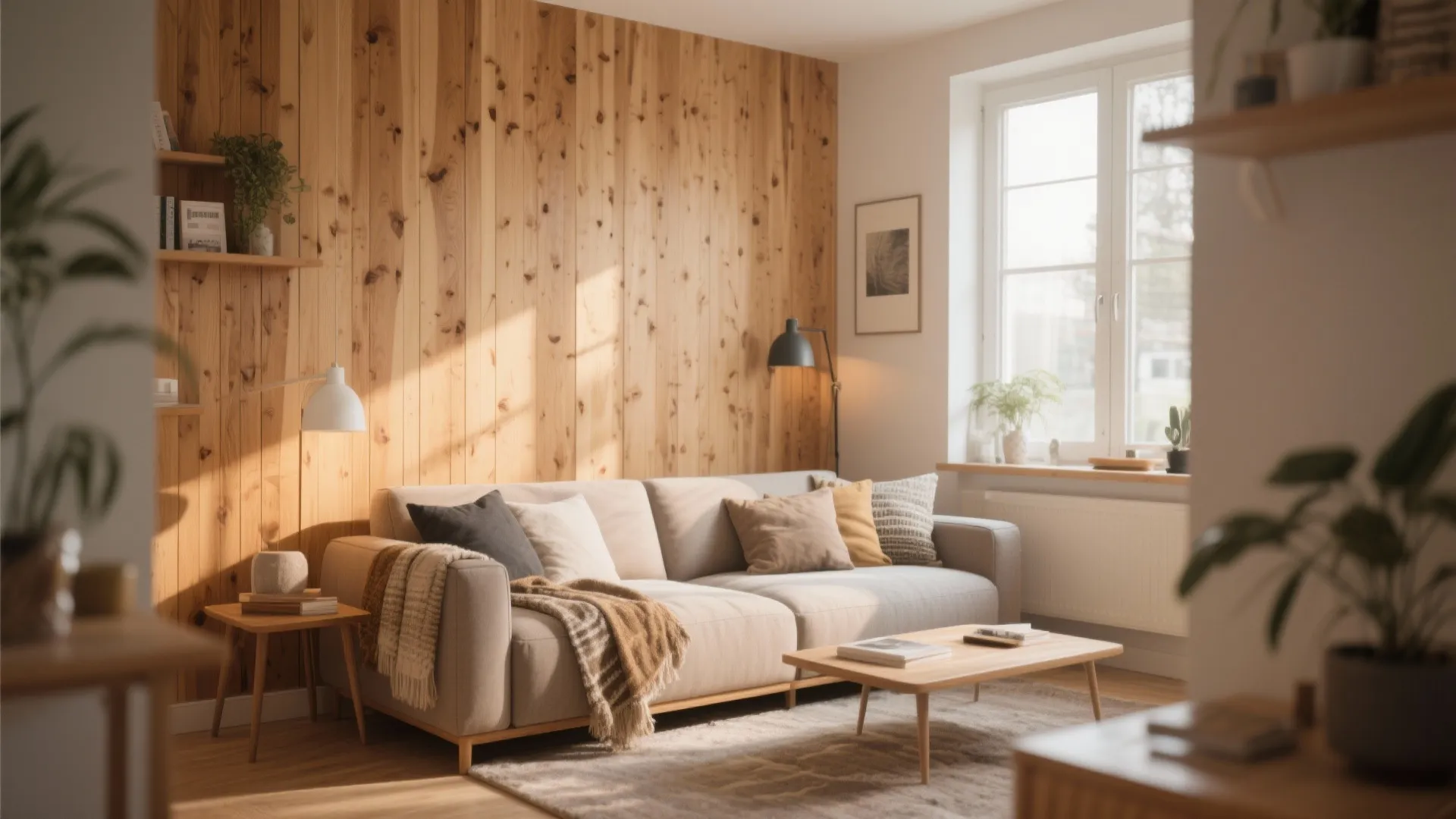 2. Textured Wood Paneling