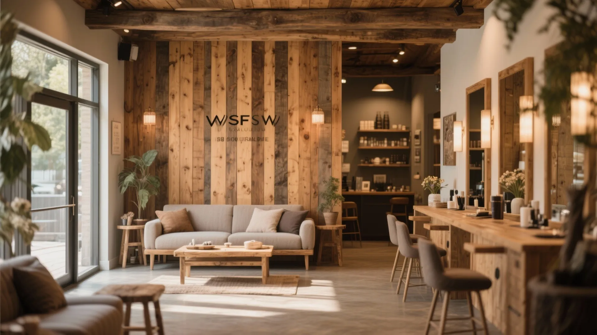 Textured Wood Accent Wall