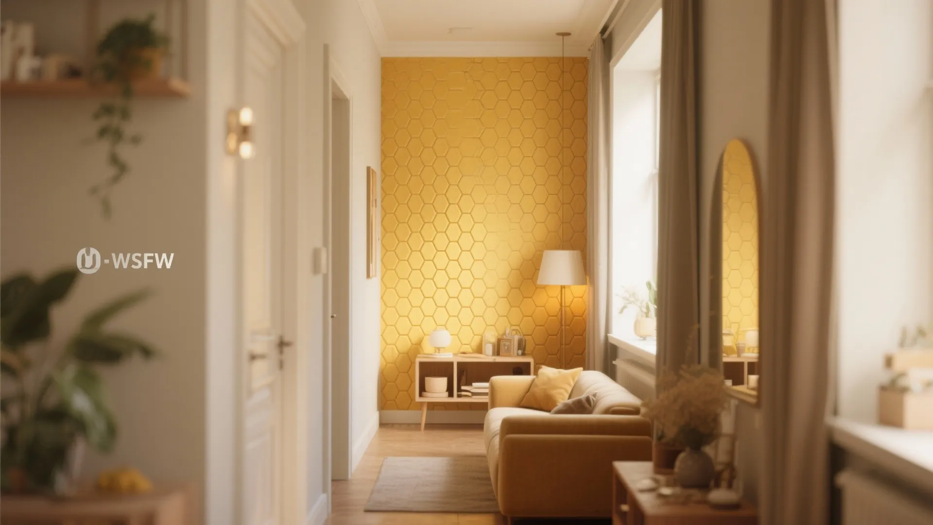 9. Textured Yellow Wallpaper