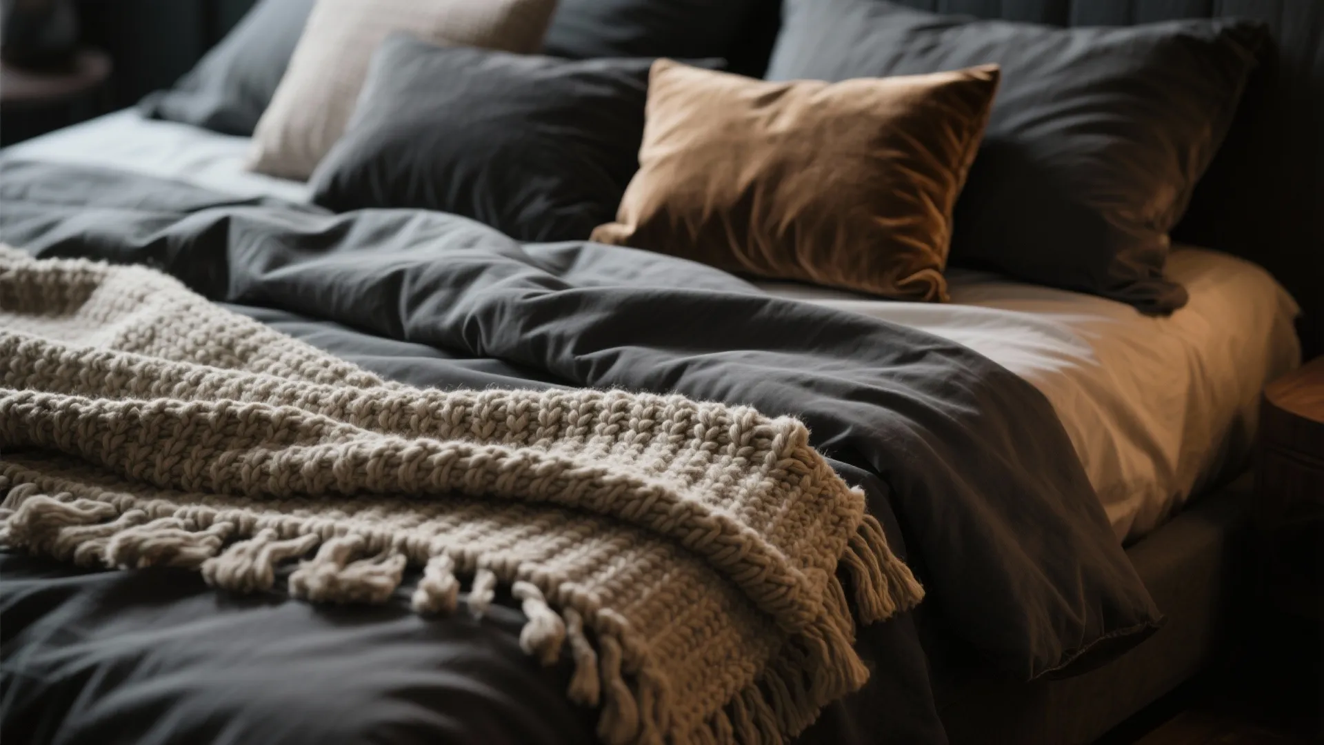 1. Layer textures to soften the mood