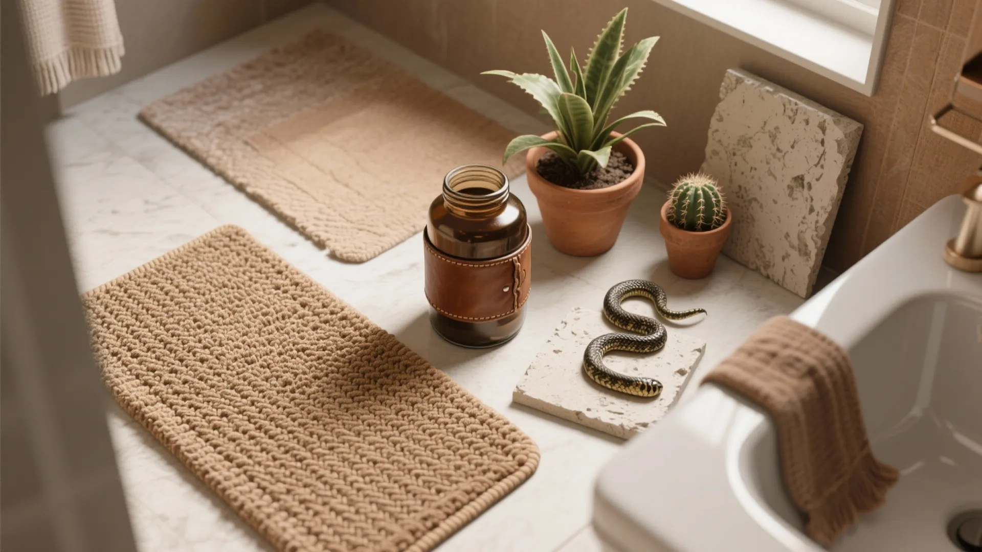 5. Layered Textures, Rugs & Greenery