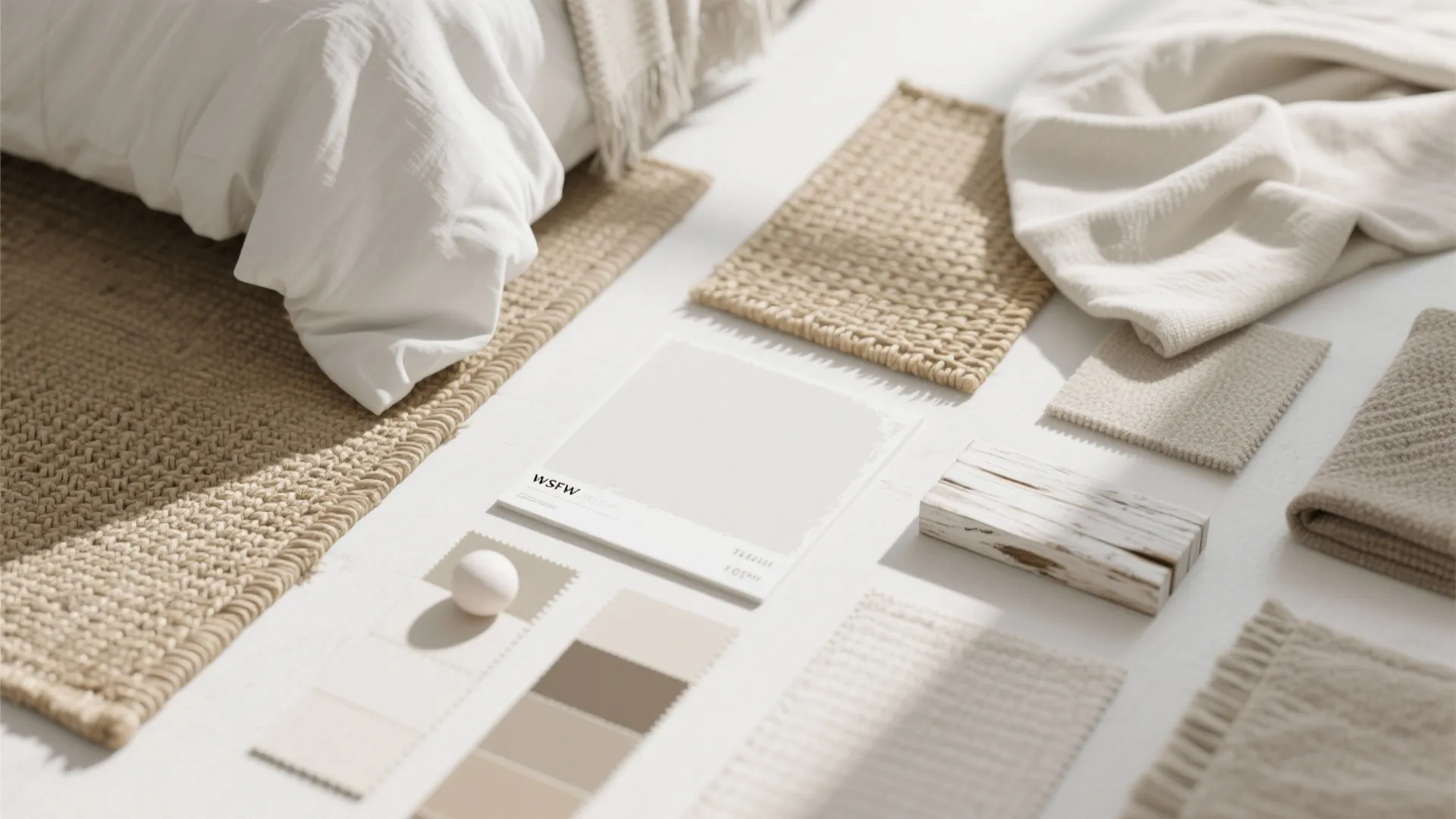 4. Mix of matte paint and natural textures