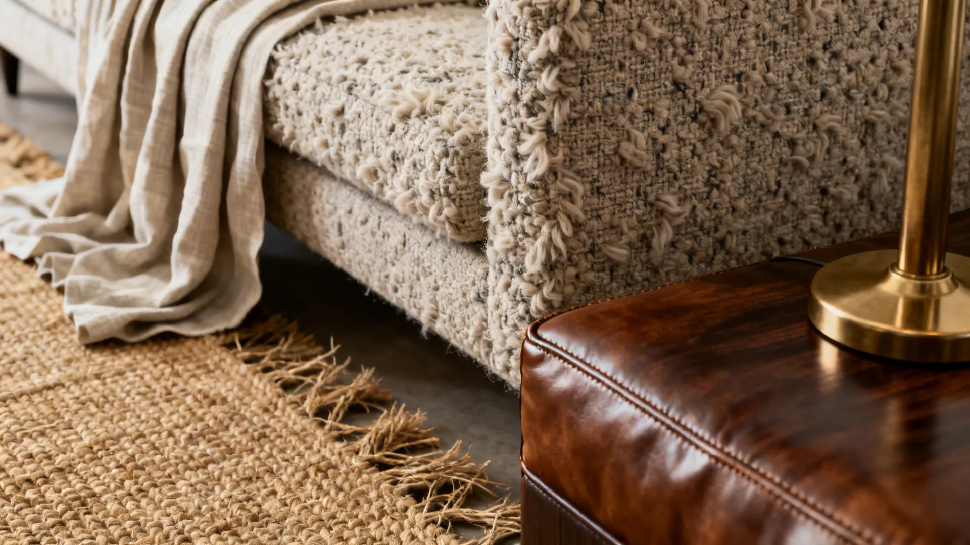 1. Neutral foundation with mixed textures