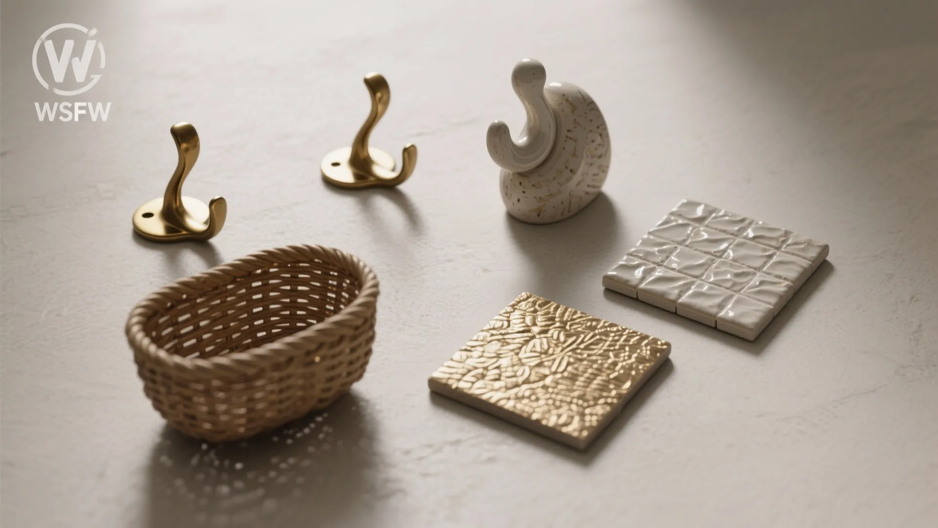 5. Mix textures and small sculptural pieces