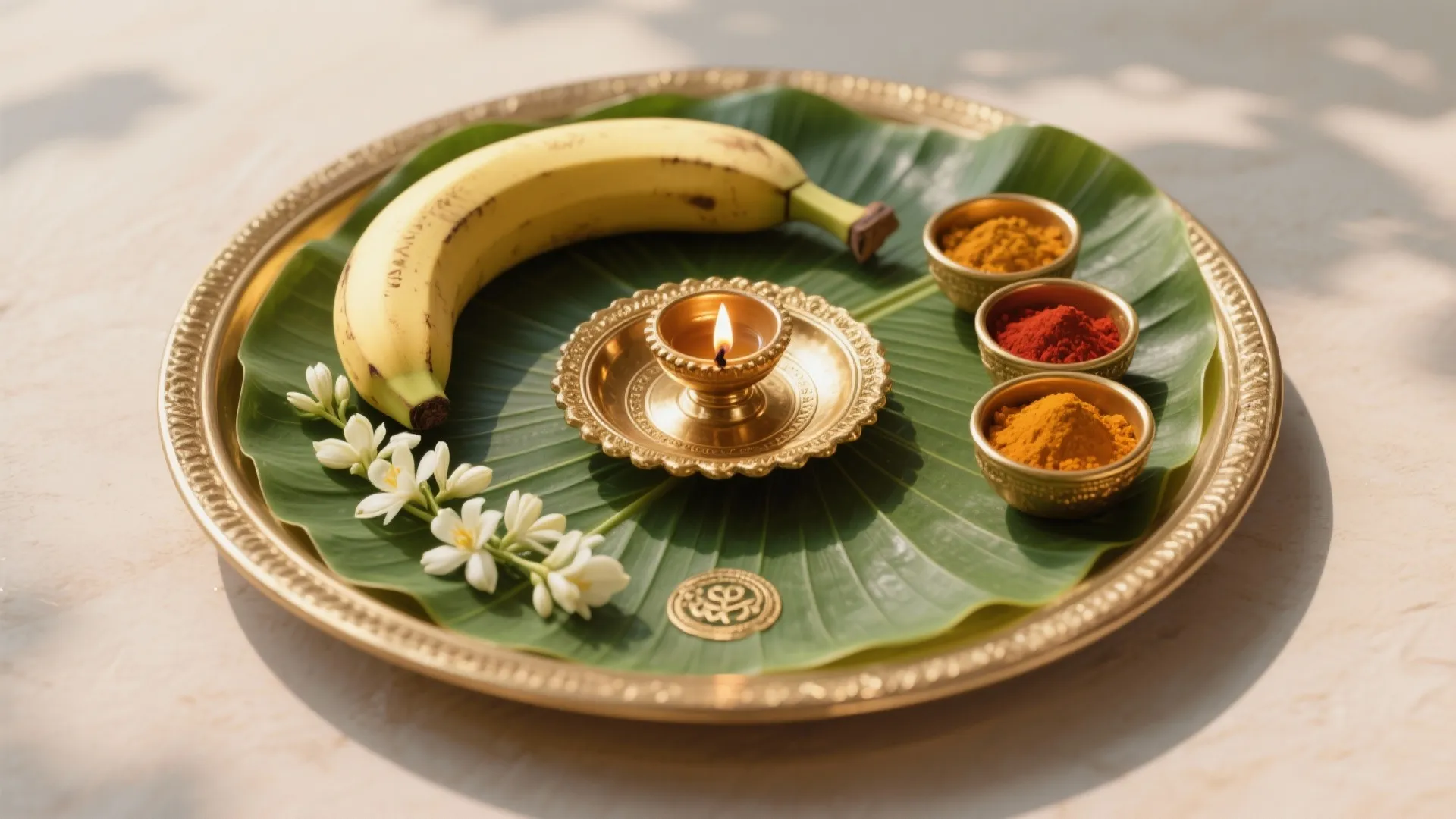 Thali Styling with Banana Leaves and Safe Lighting