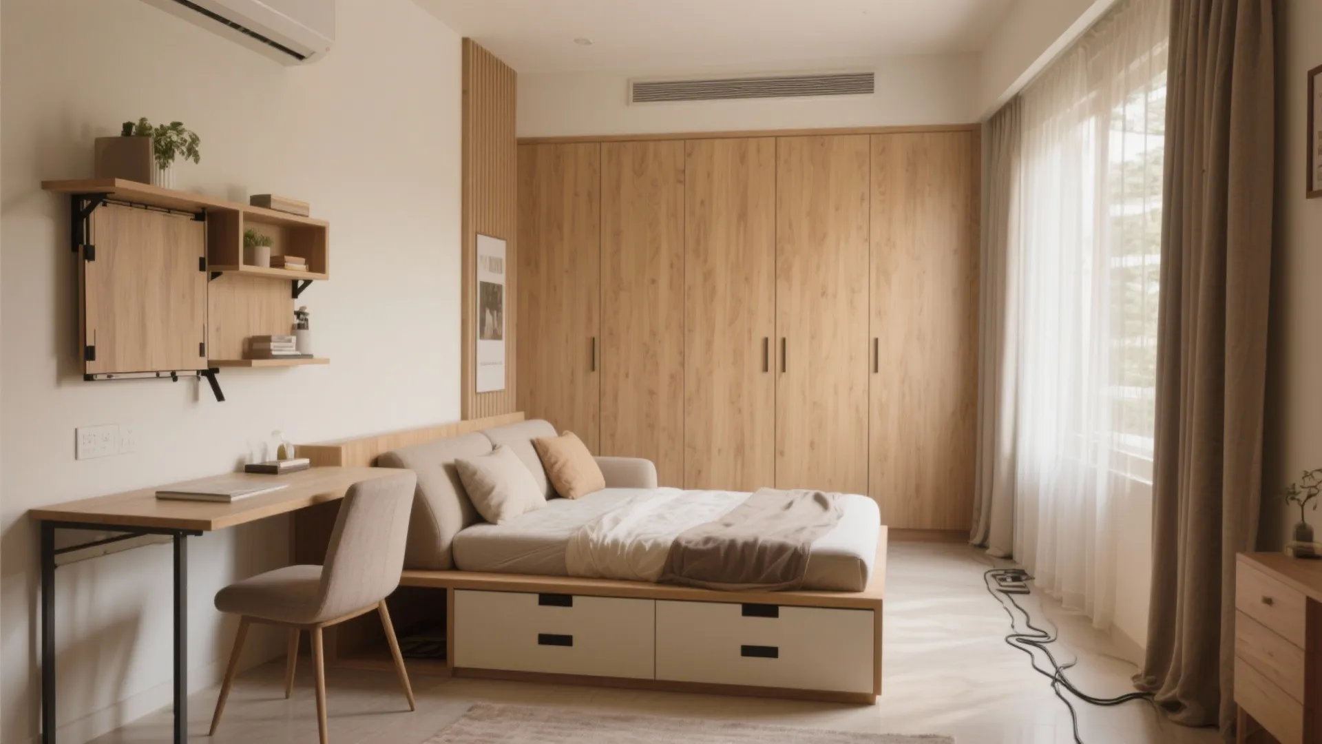 Built-Ins and Modular Multi-Use Furniture