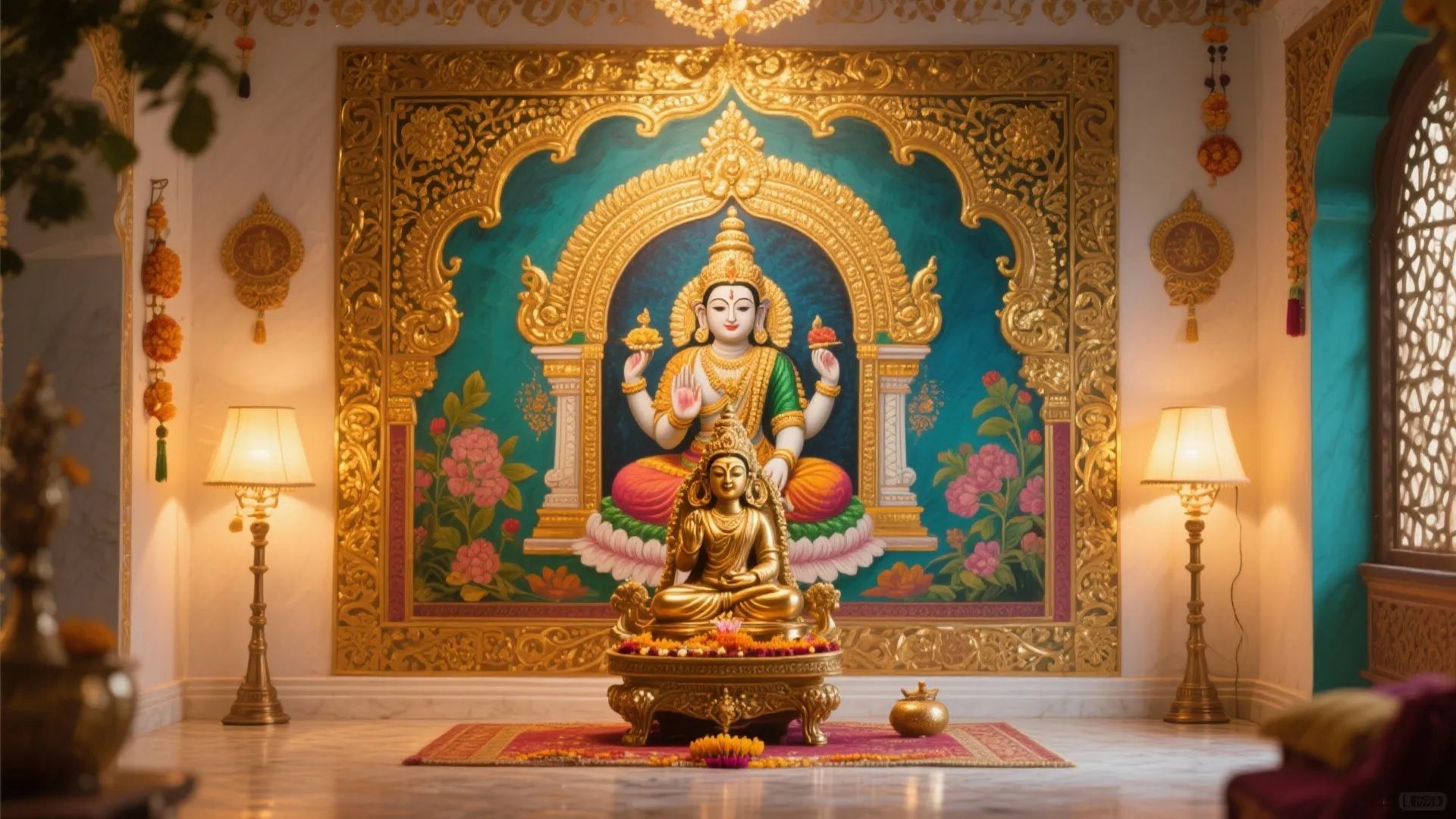 Thanjavur Painting Backdrop