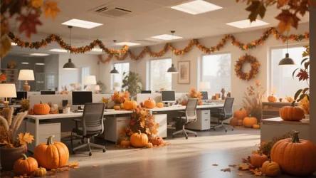 10 Thanksgiving Office Decoration Ideas