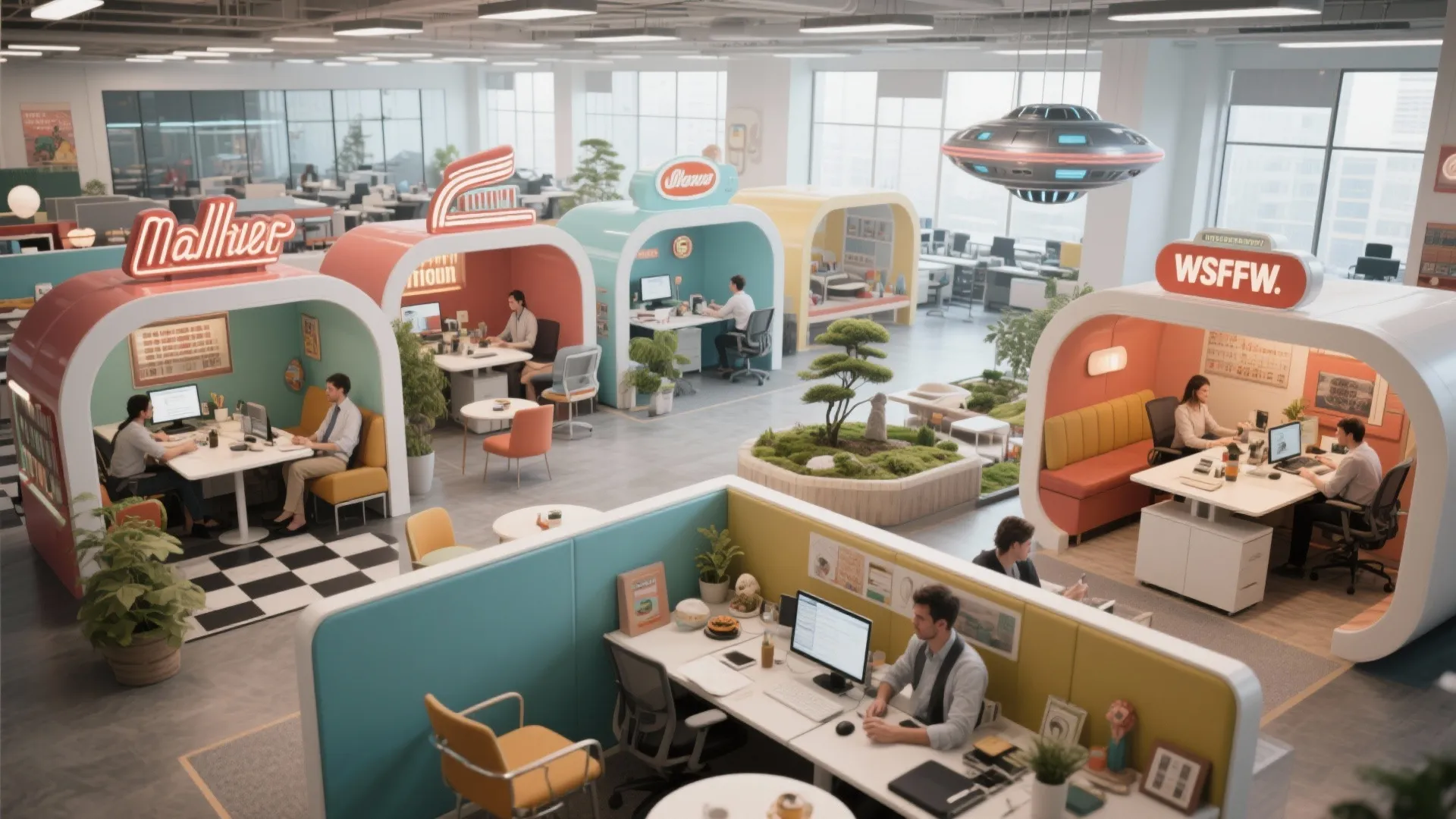 1. Thematic Desk Pods