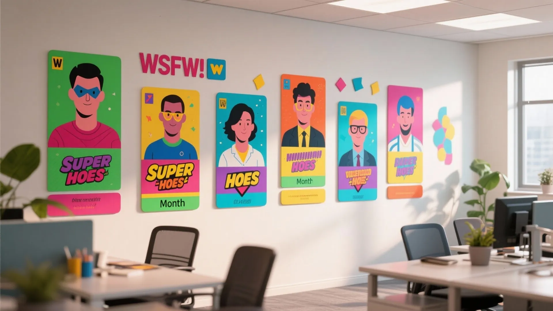 Theme-Based Recognition Wall