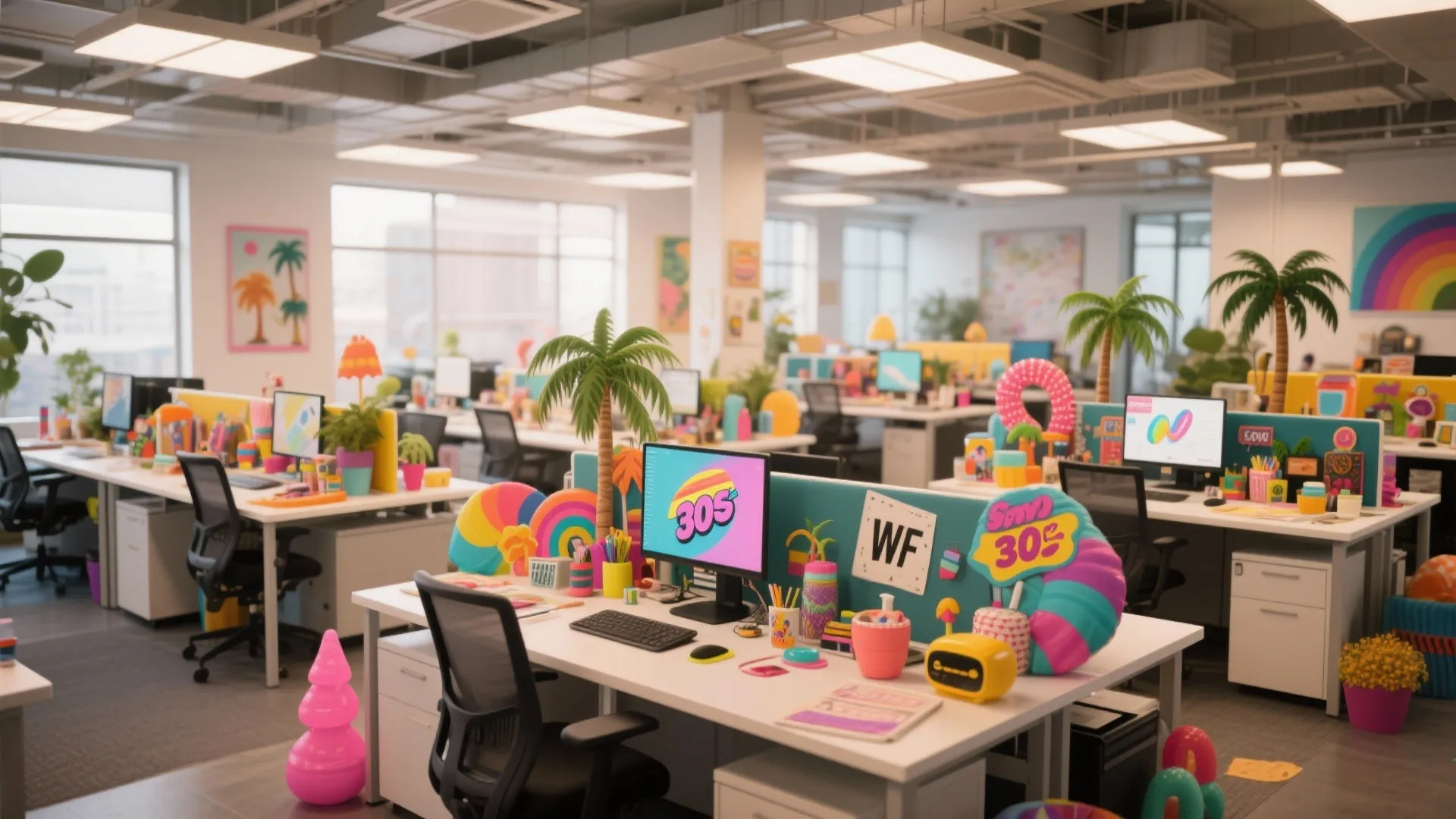 1. Themed Desk Décor Contest