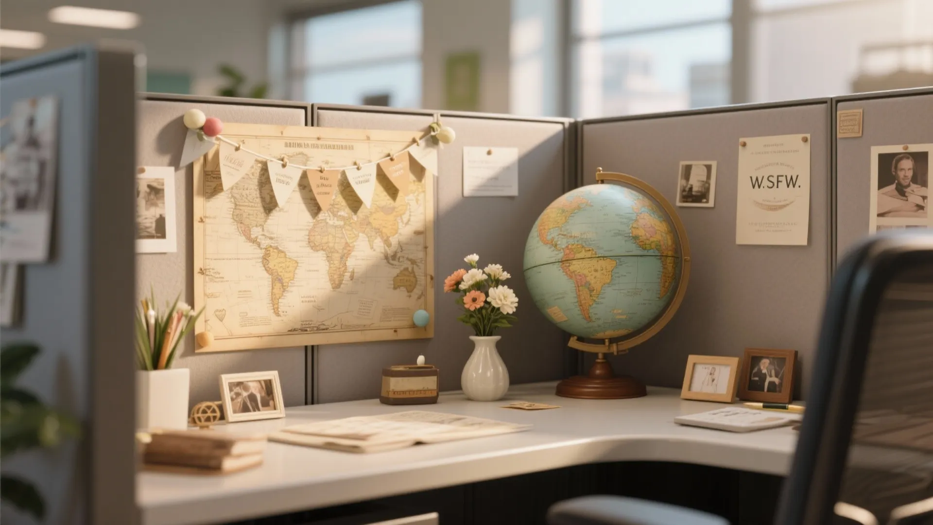 1. Themed Desk Décor Surprise