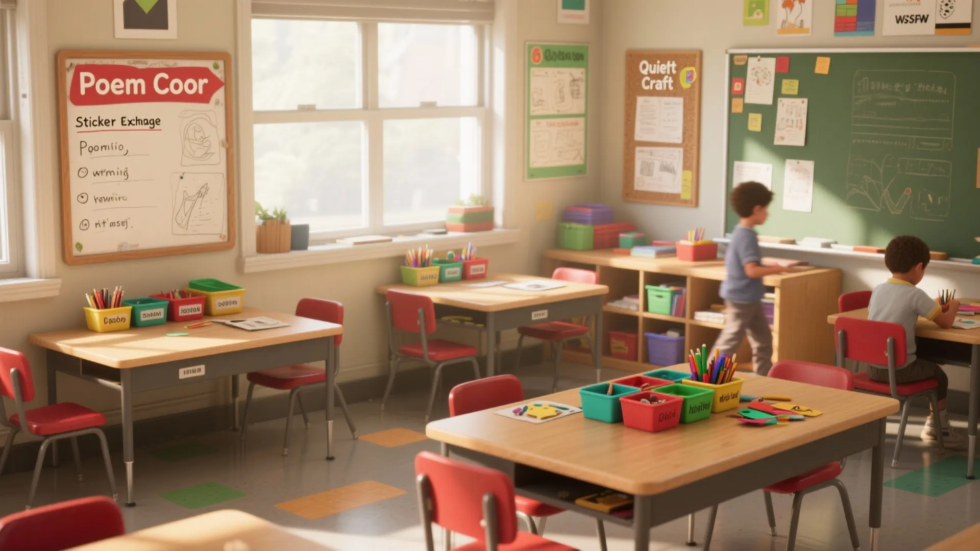 3. Themed Desk Zones