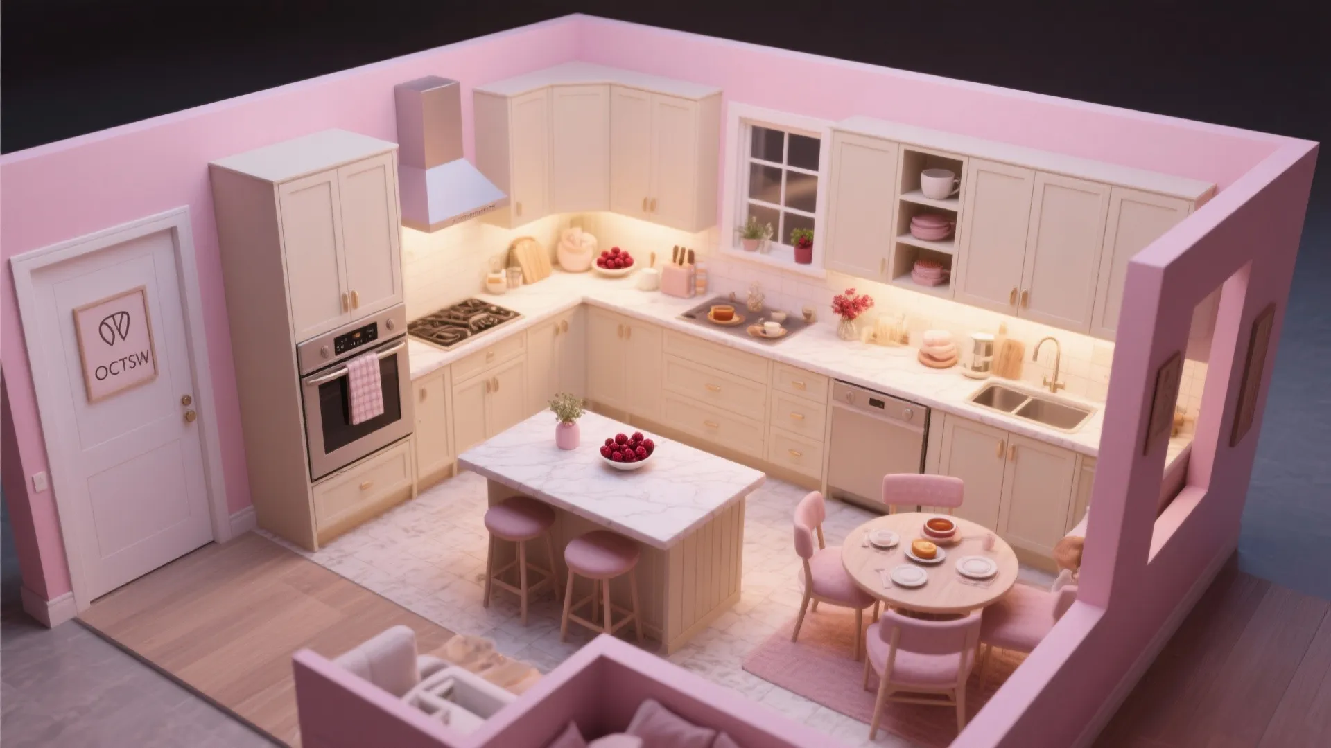 10. Themed Kitchen Layout