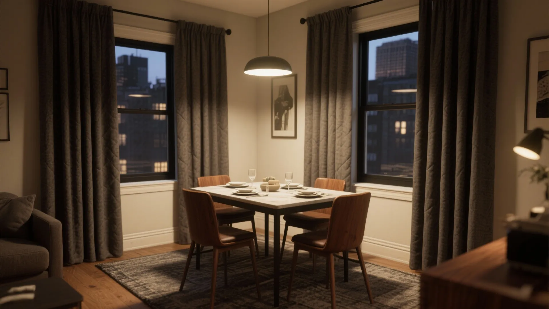 5) Thermal & Acoustic Drapes for Comfort