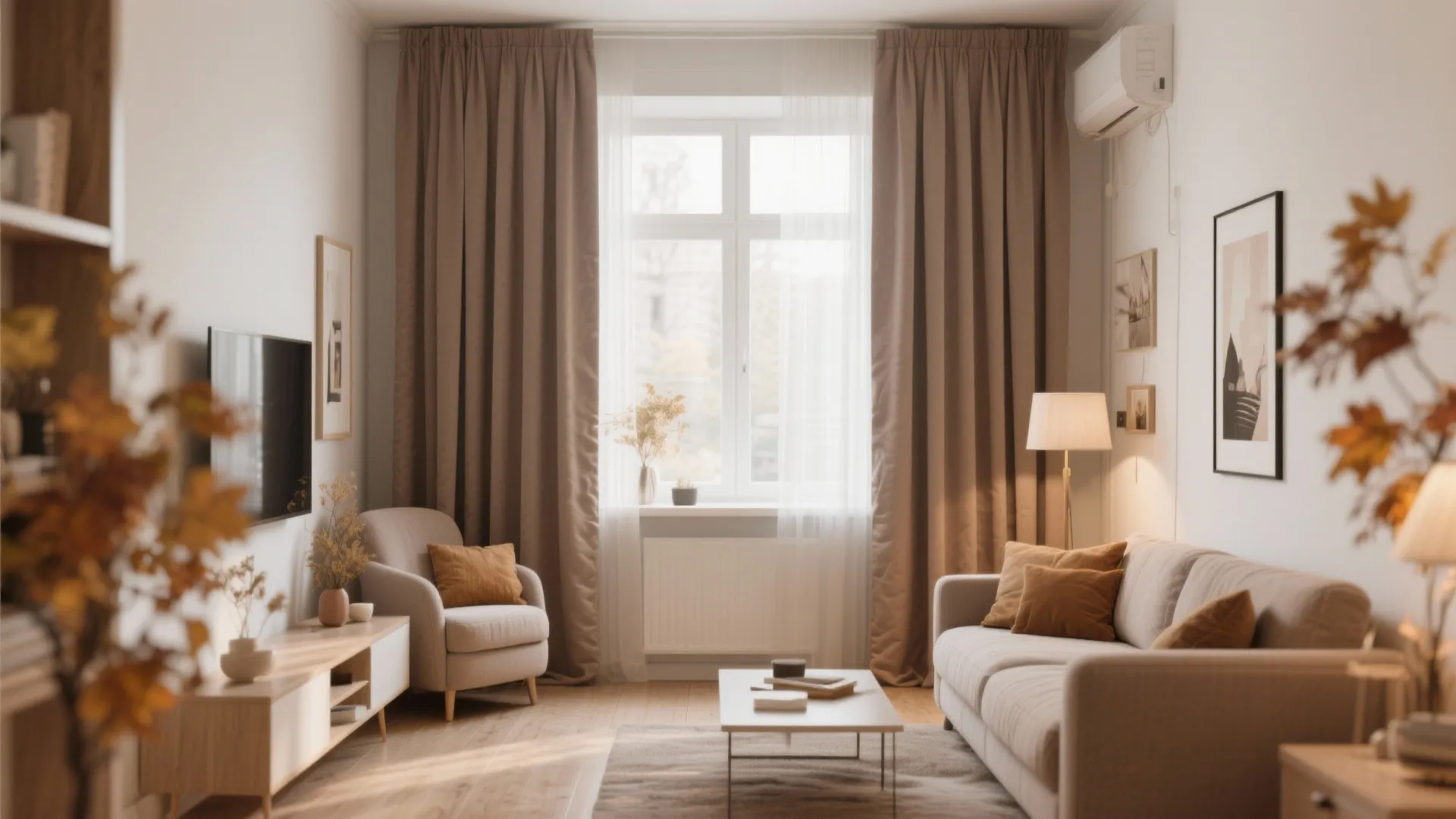 6. Floor-to-Ceiling Thermal Curtains