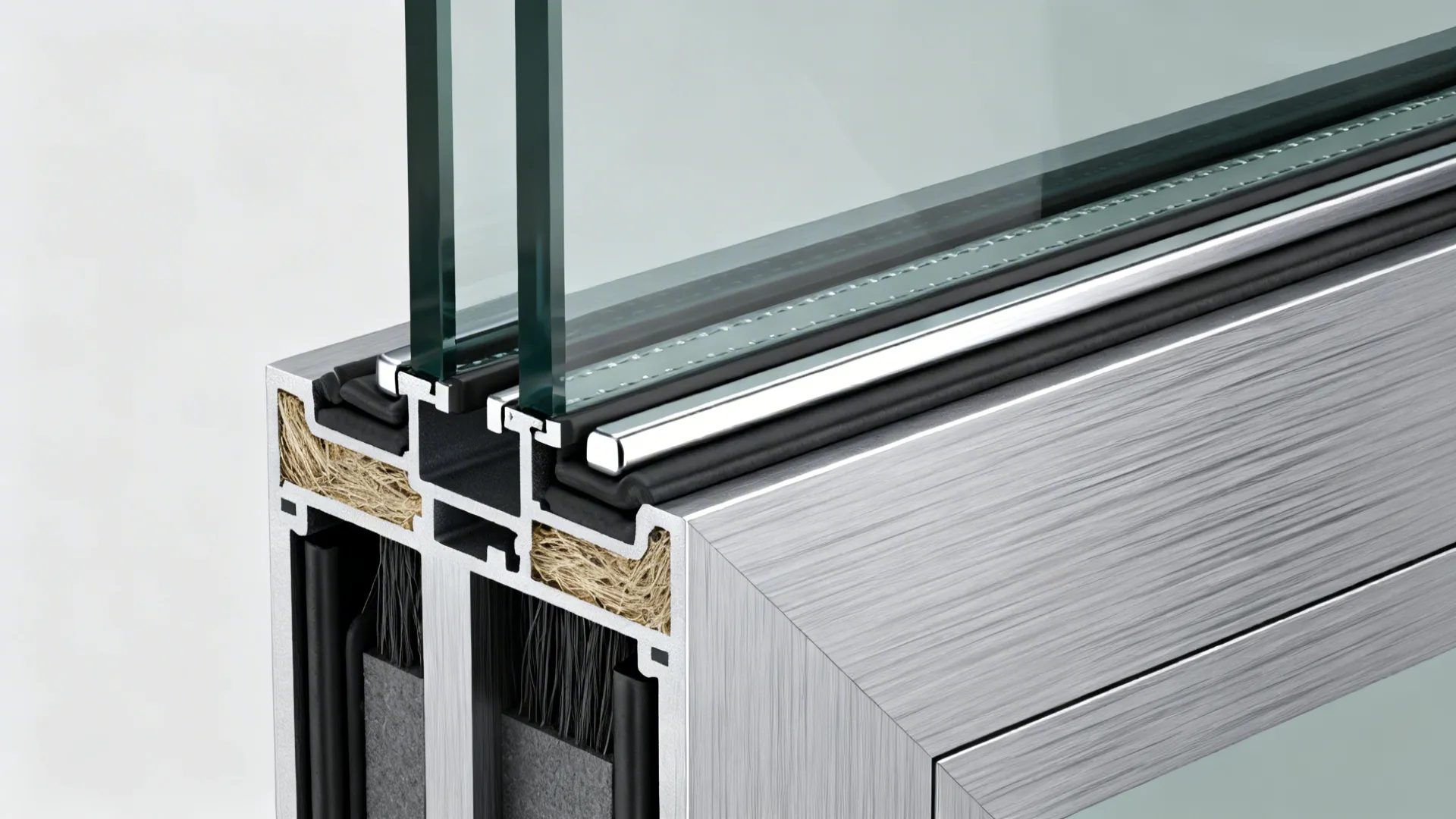 Thermal Double-Glazed Doors Near Balcony or Patio