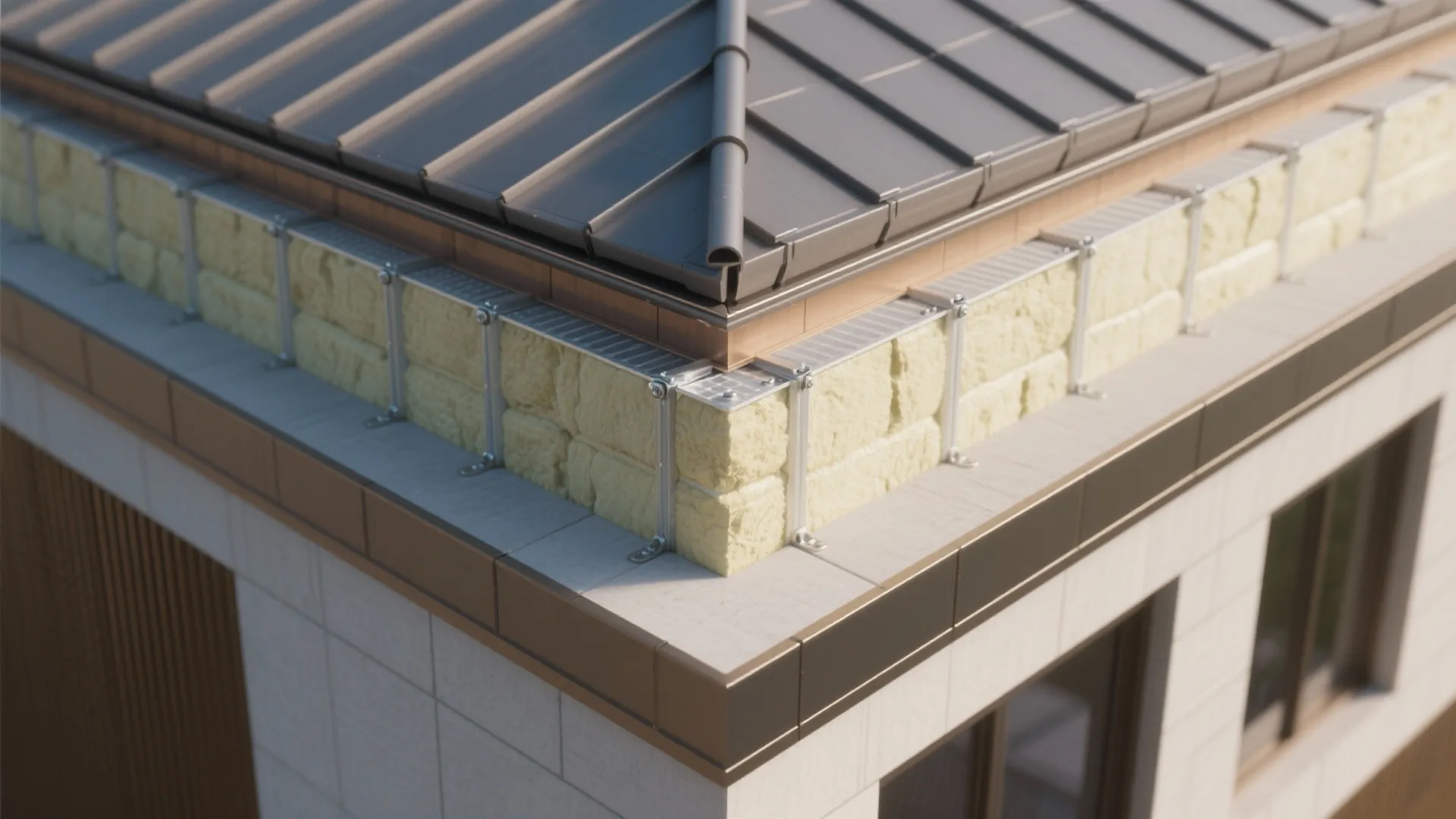 Energy-Smart Parapet: Continuous Insulation and Thermal Breaks