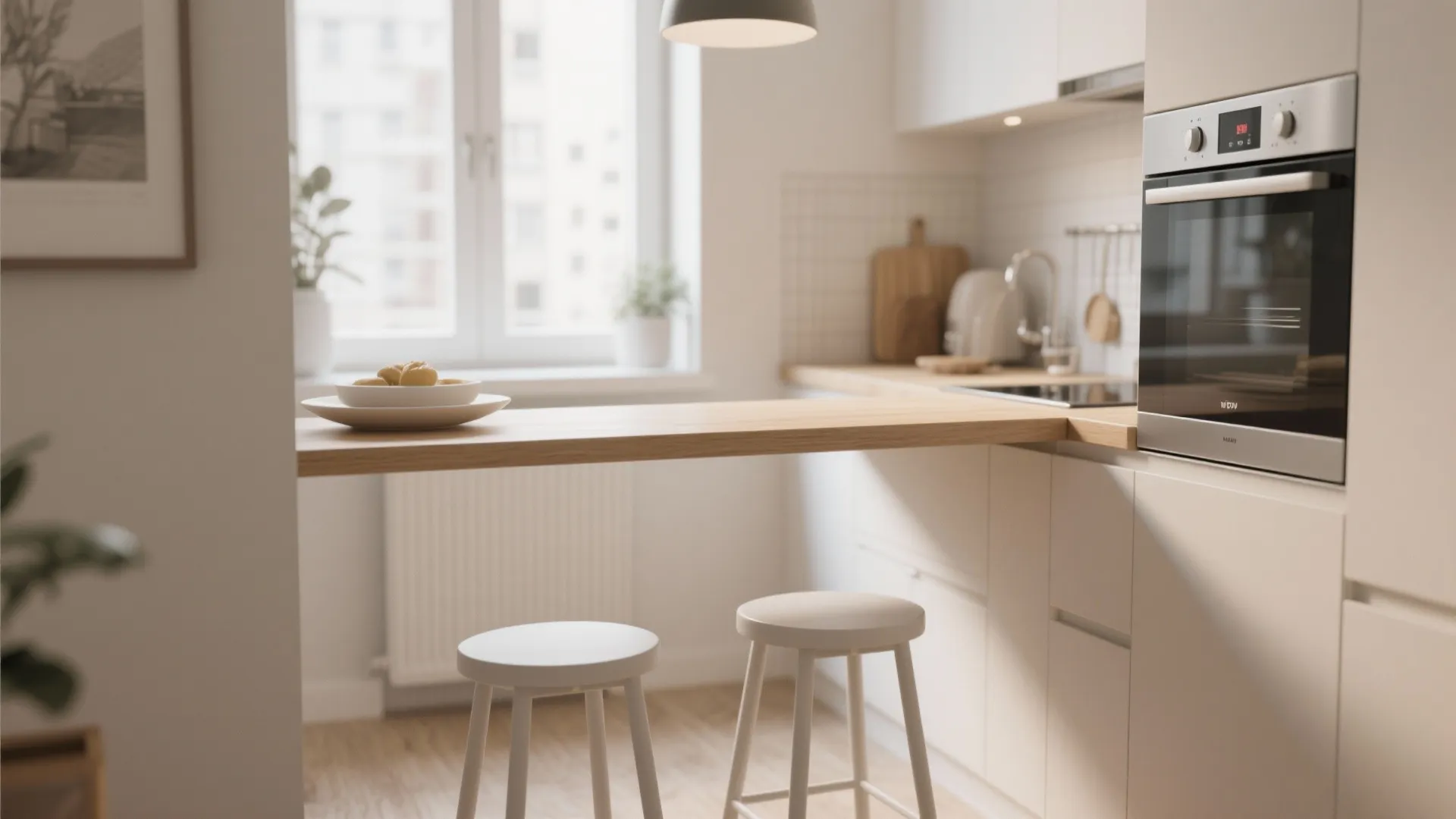 6. Overhang for Breakfast Seating