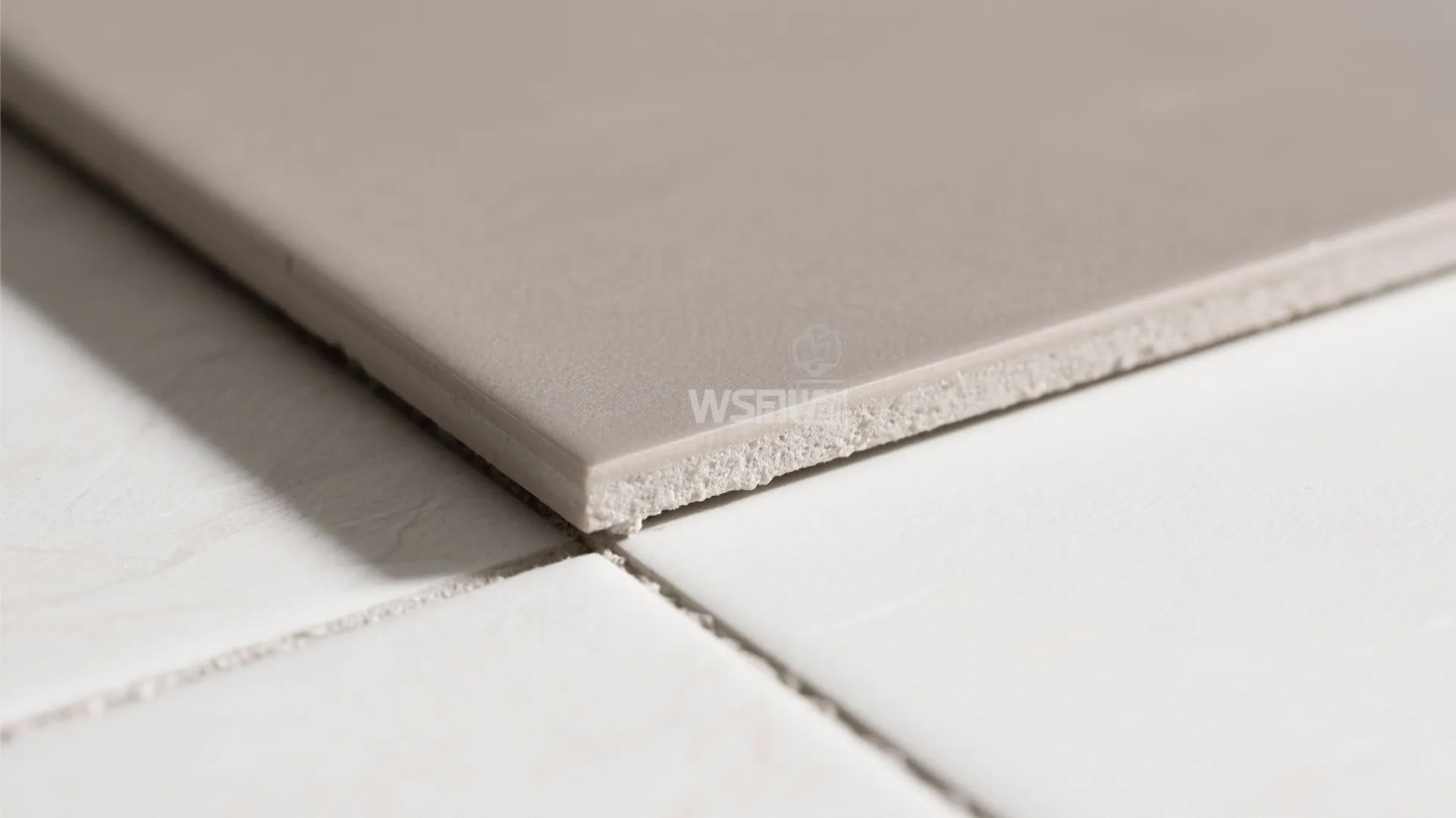Thin joints with rectified tiles for modern minimalism