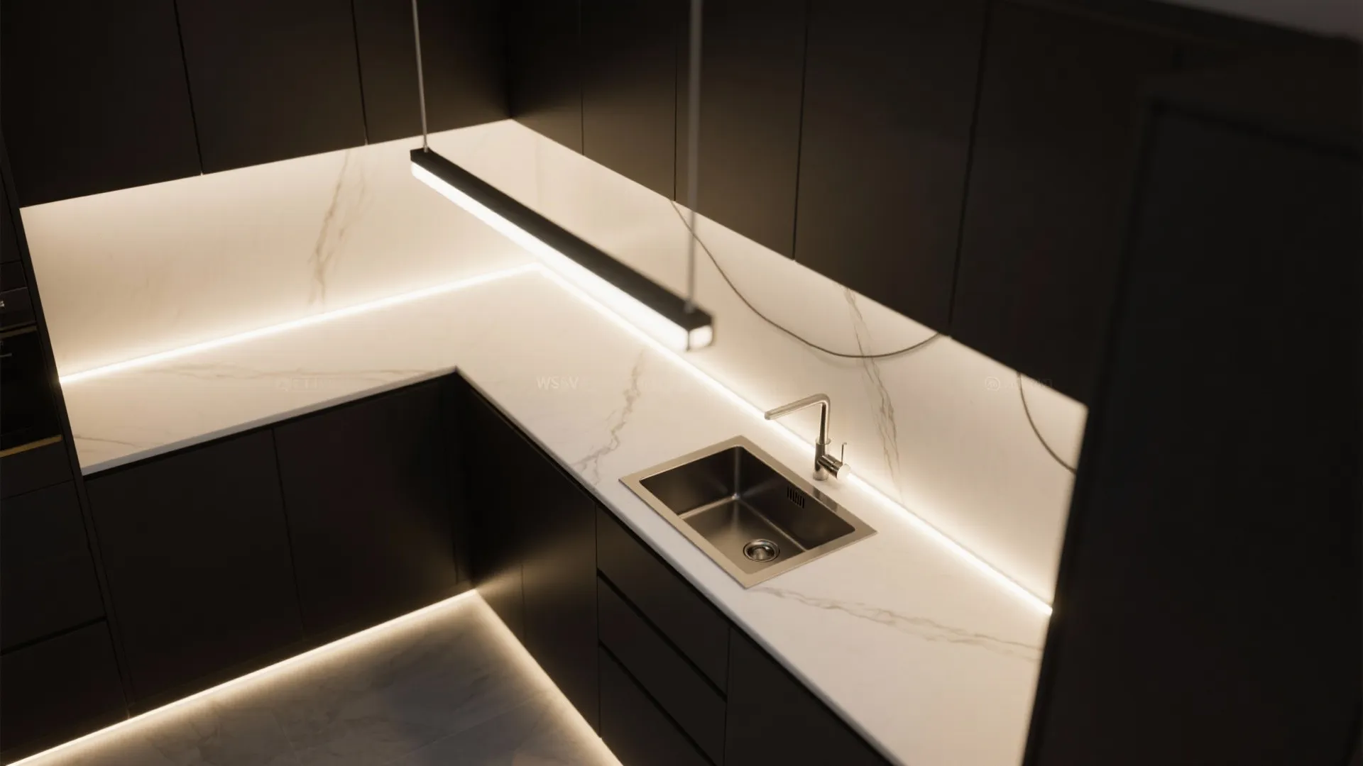 3. Brighten the silhouette with thin-profile lighting