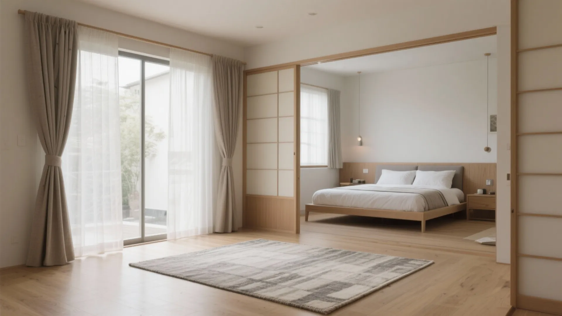 ラグとカーテンで“音と温度”を微調整