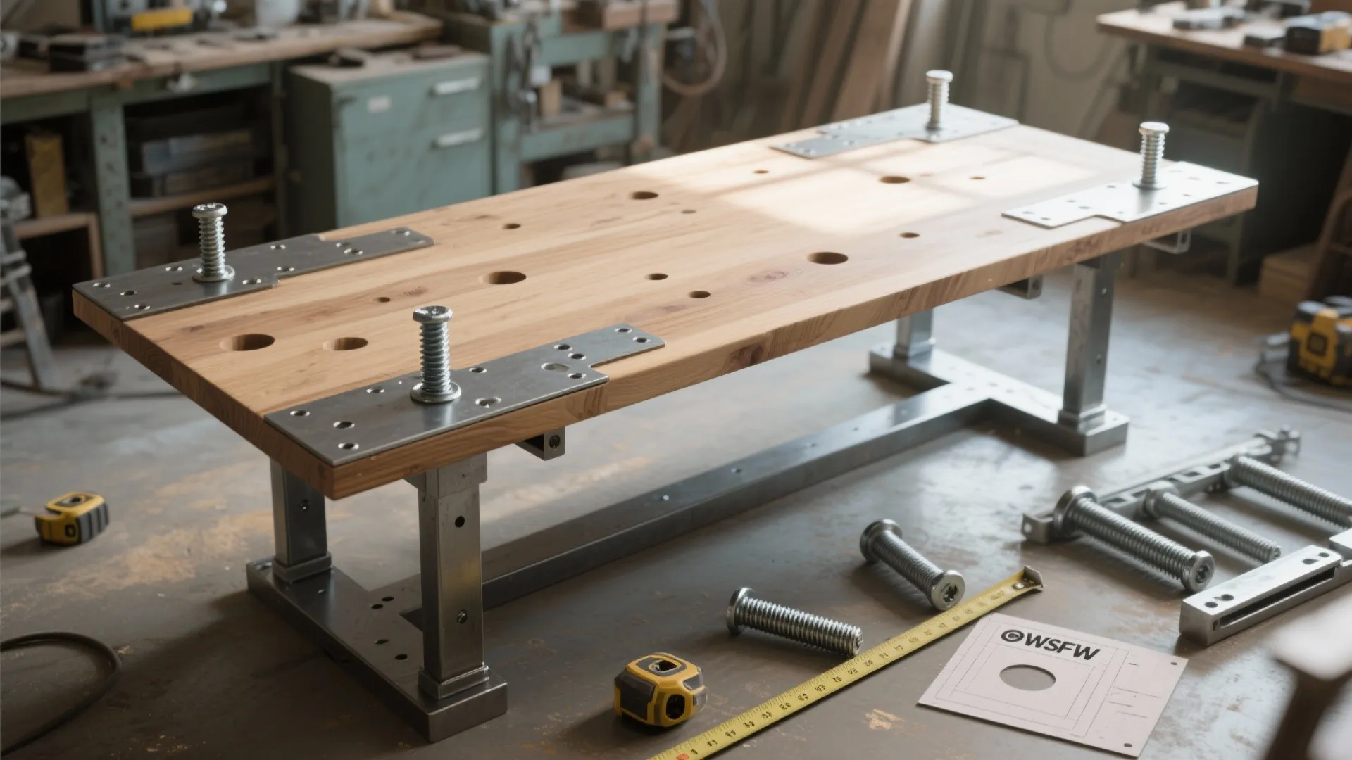 5. Adjustable threaded inserts: versatile for multi-use tables